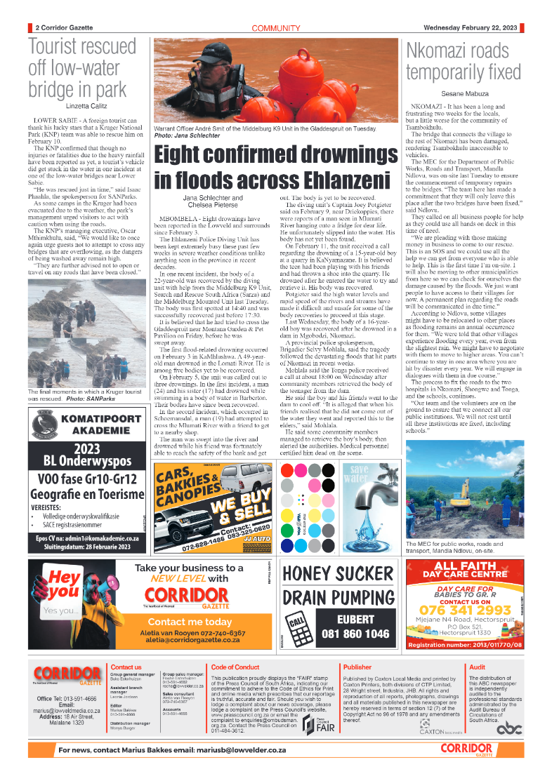 Corridor Gazette 22 February 2023 page 2