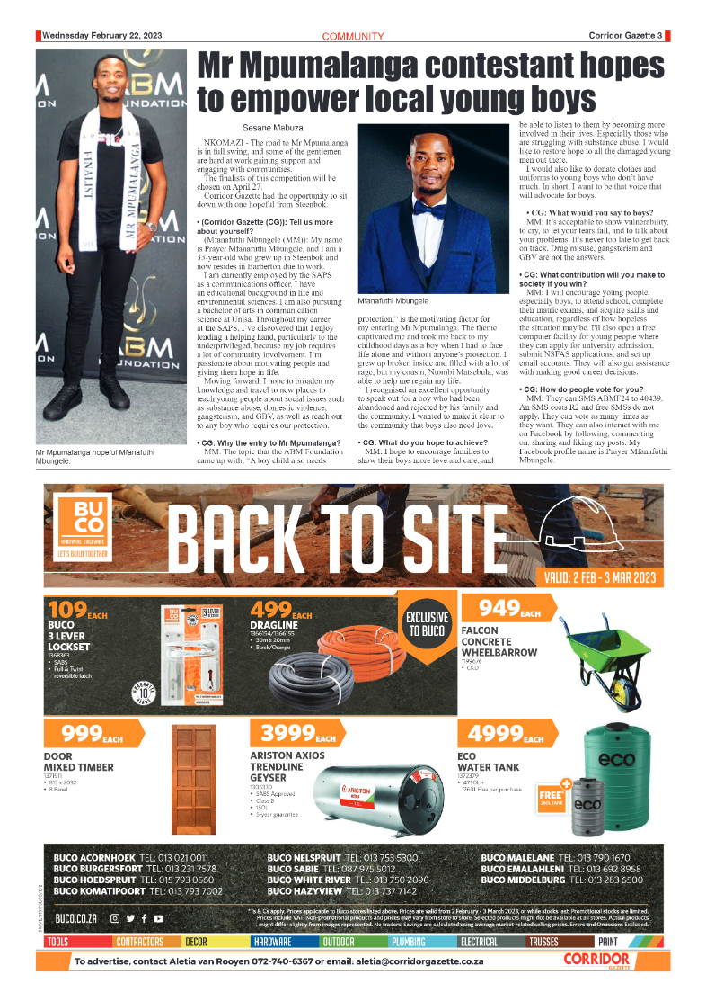 Corridor Gazette 22 February 2023 page 3