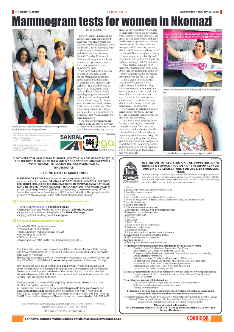 Corridor Gazette 22 February 2023 page 4