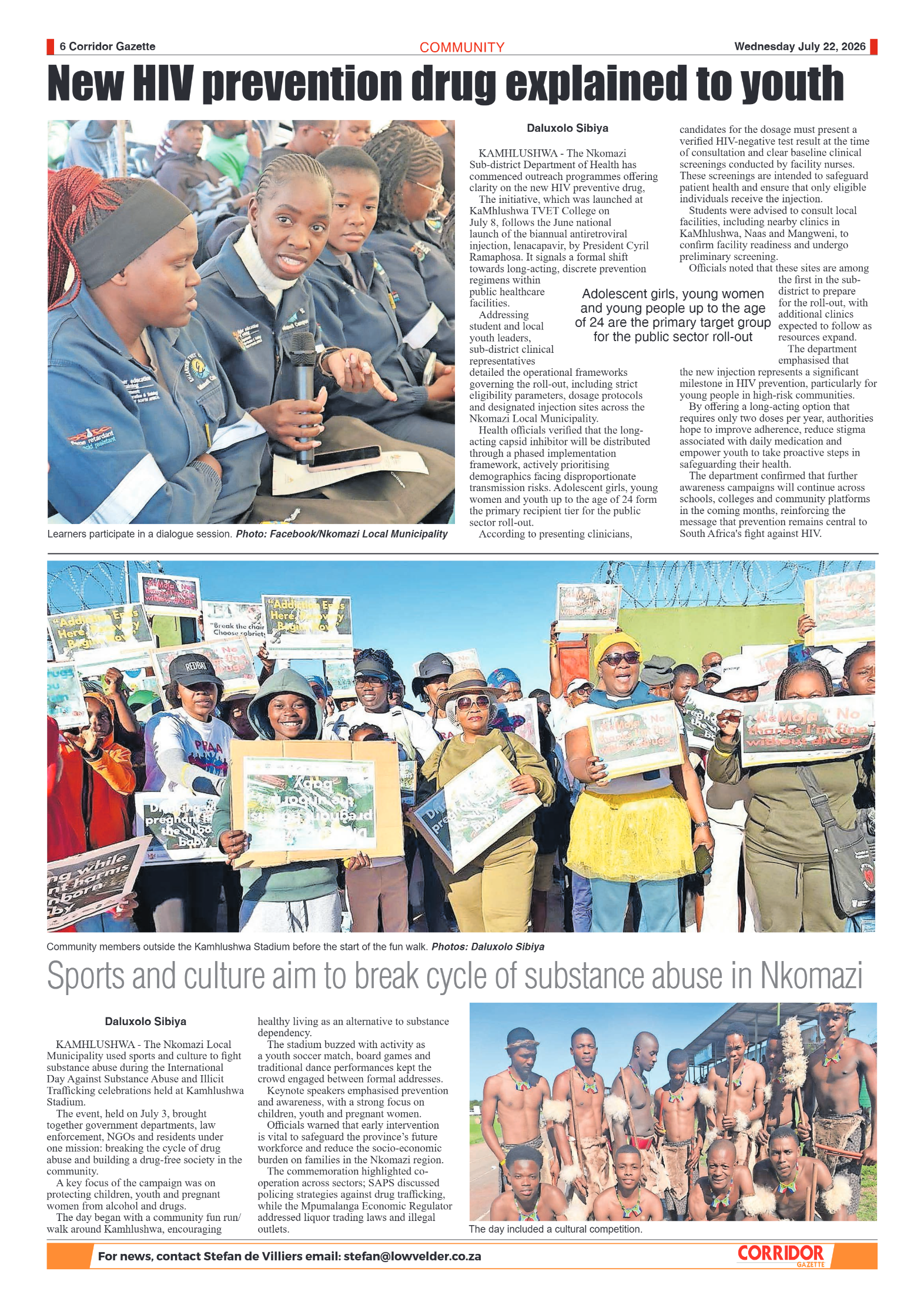 Corridor Gazette 22 July 2026 page 6