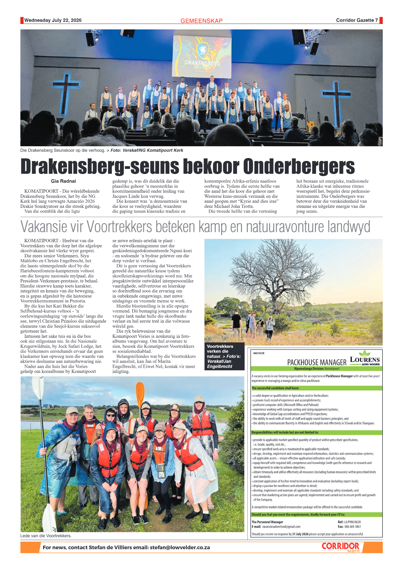 Corridor Gazette 22 July 2026 page 7