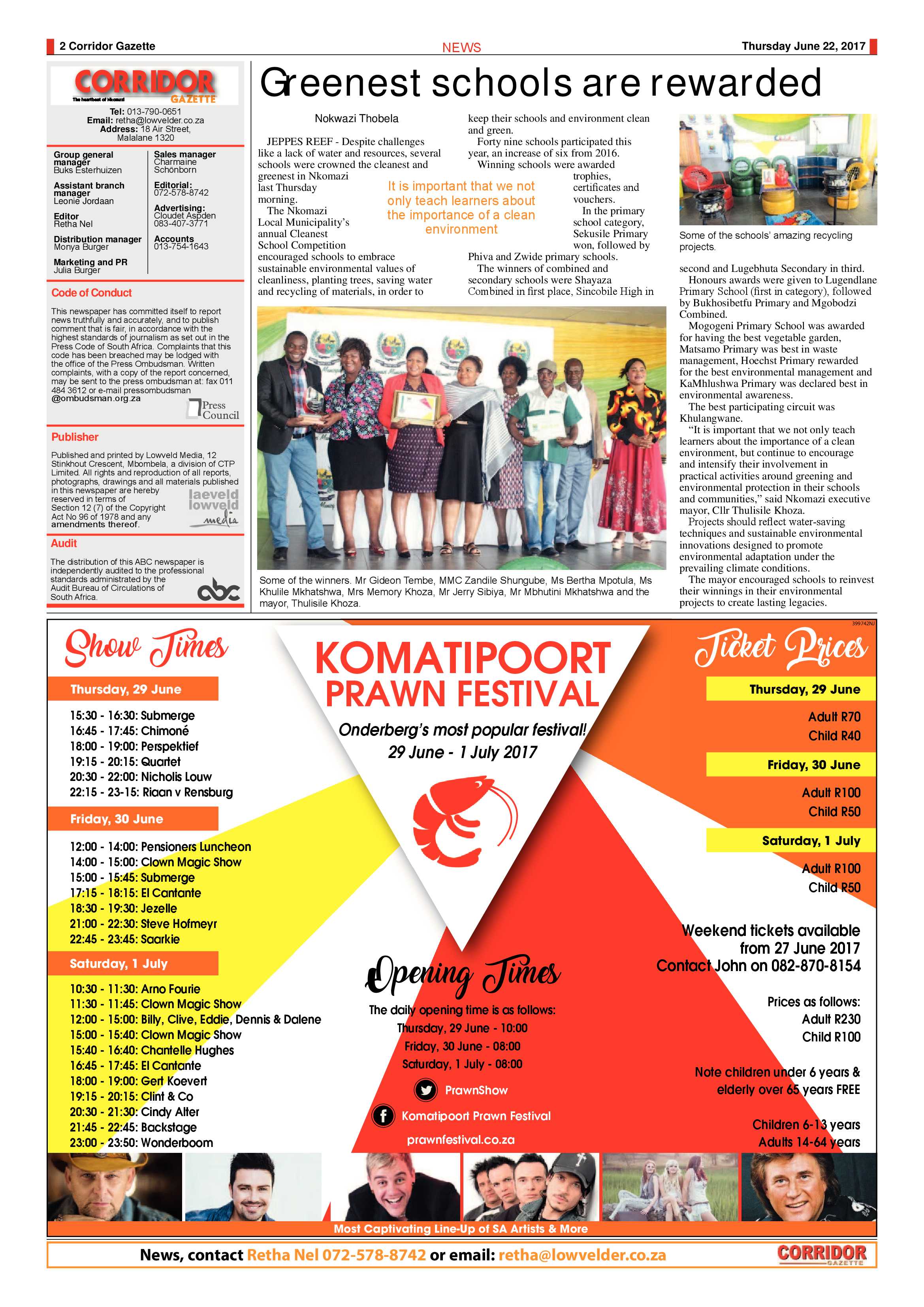 Corridor Gazette 22 June 2017 page 2