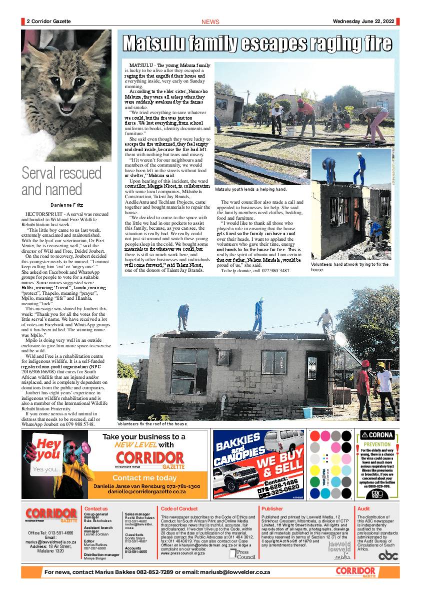 Corridor Gazette 22 June 2022 page 2