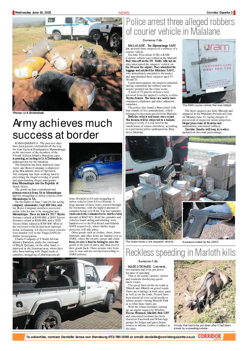 Corridor Gazette 22 June 2022 page 3