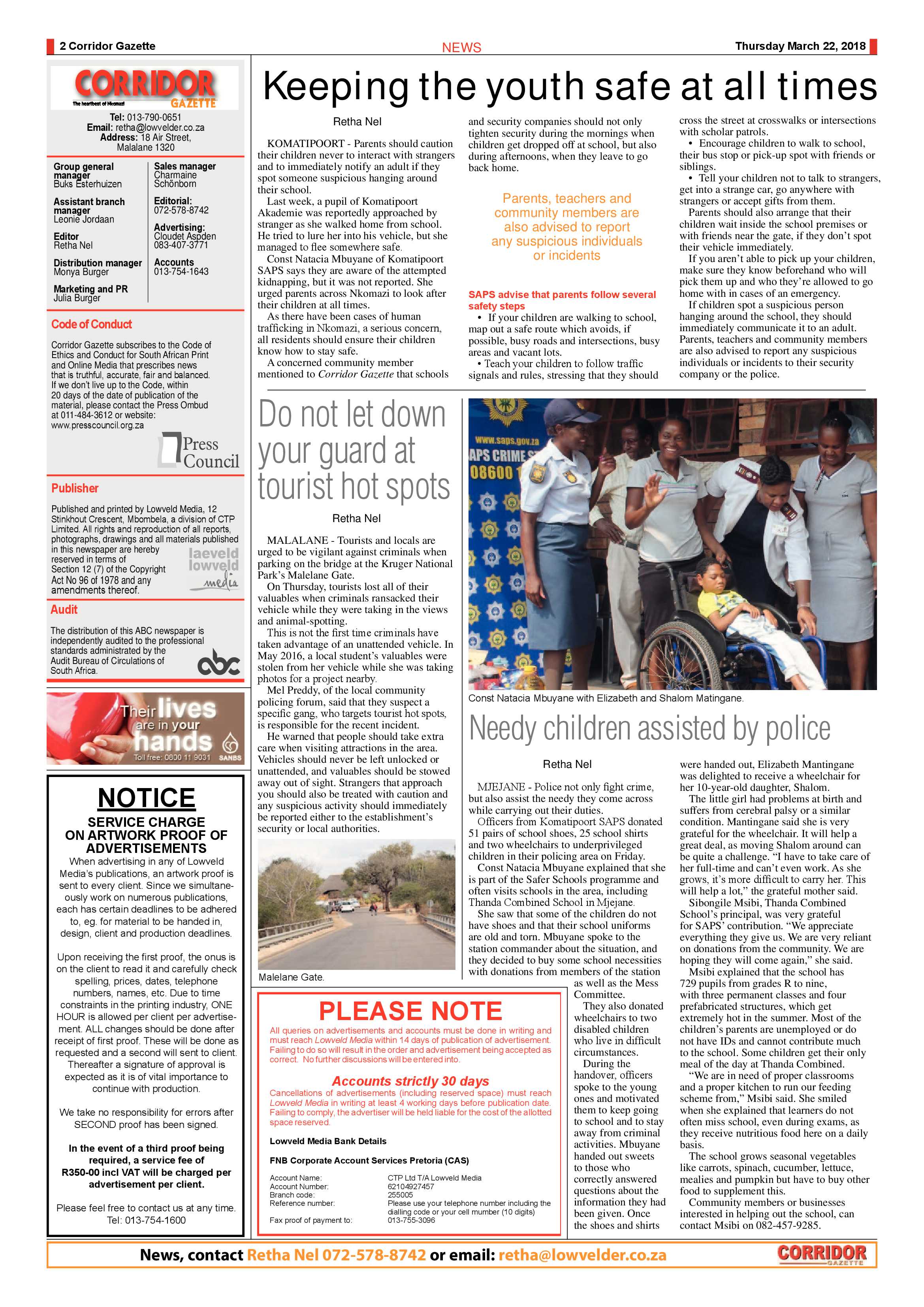 Corridor Gazette 22 March 2018 page 2