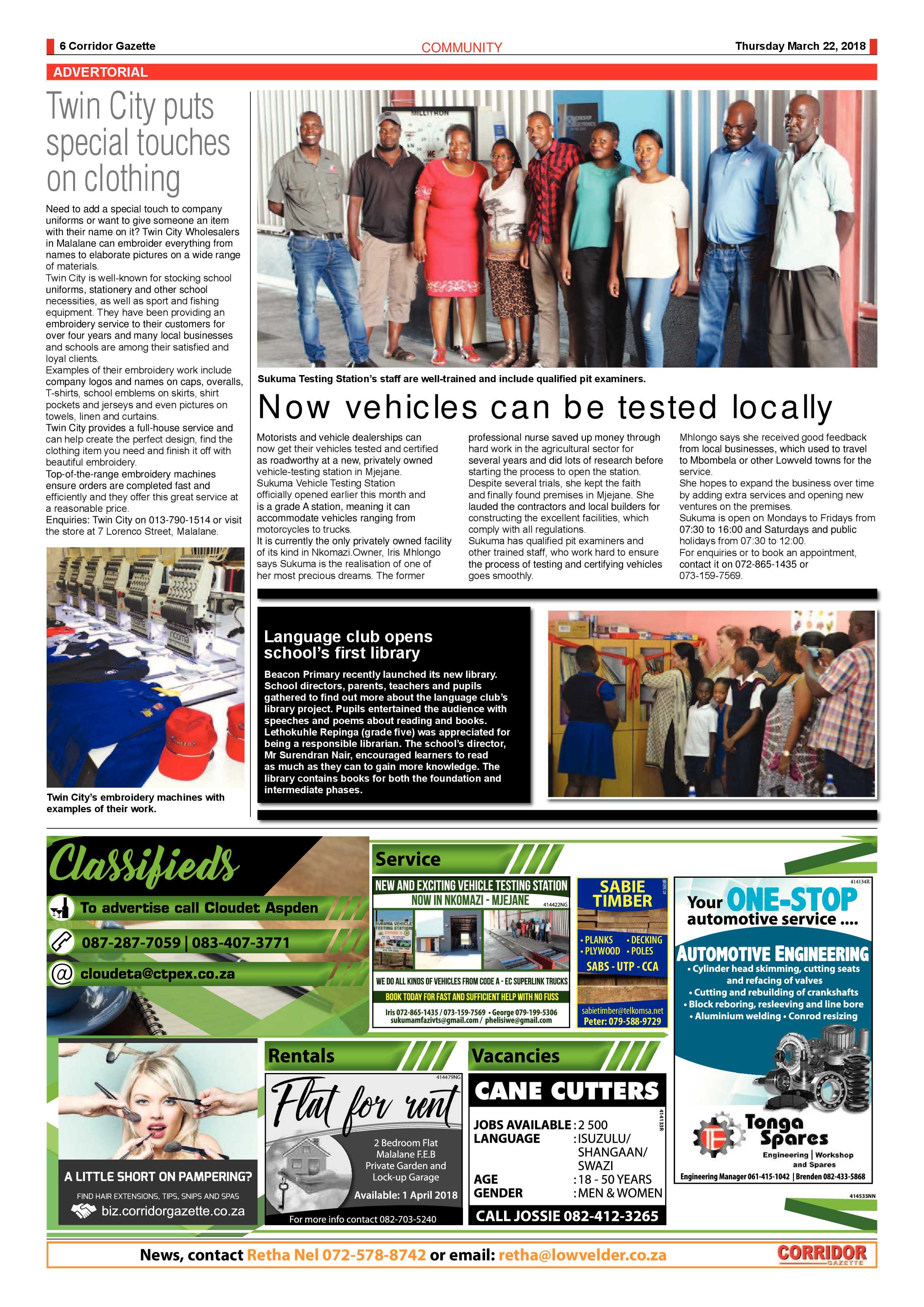 Corridor Gazette 22 March 2018 page 6