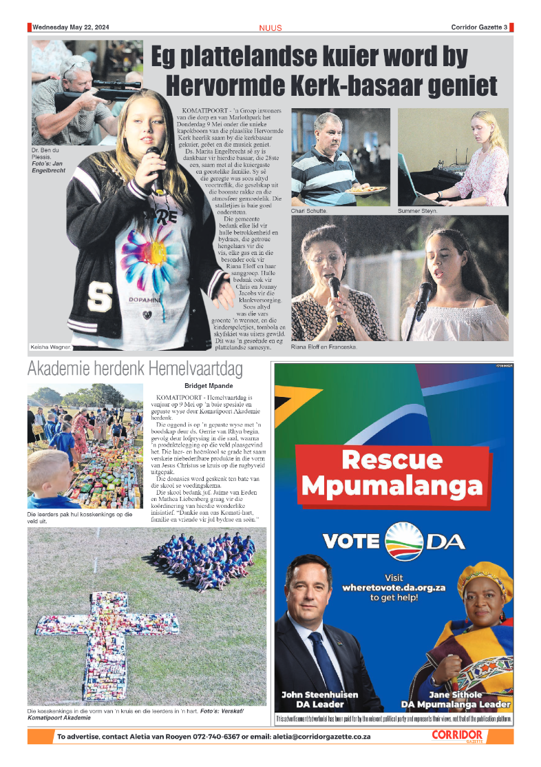 Corridor Gazette 22 May 2024 page 3
