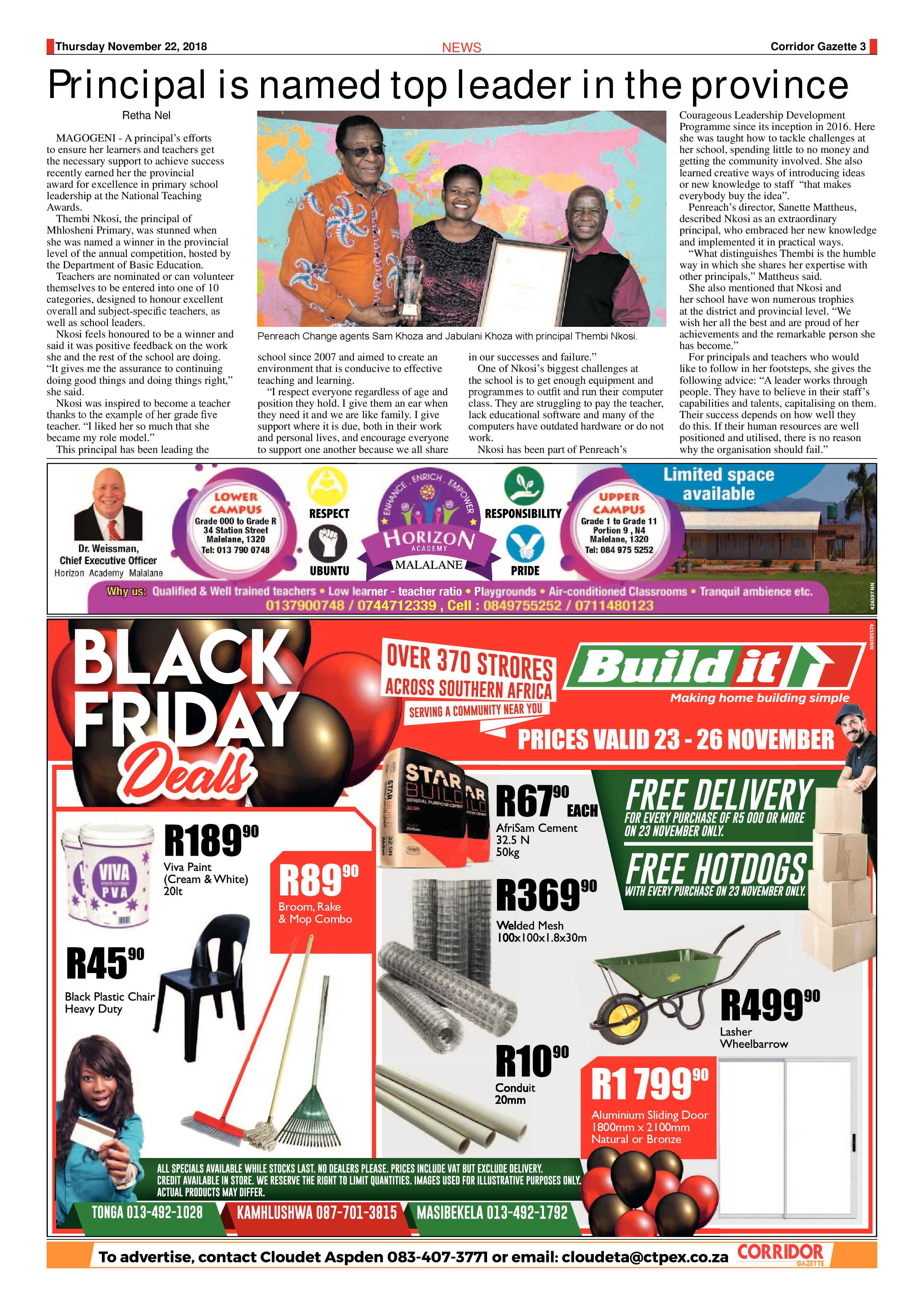 Corridor Gazette 22 November 2018 page 3