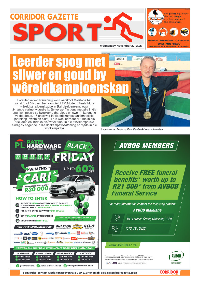 Corridor Gazette 22 November 2023 page 8