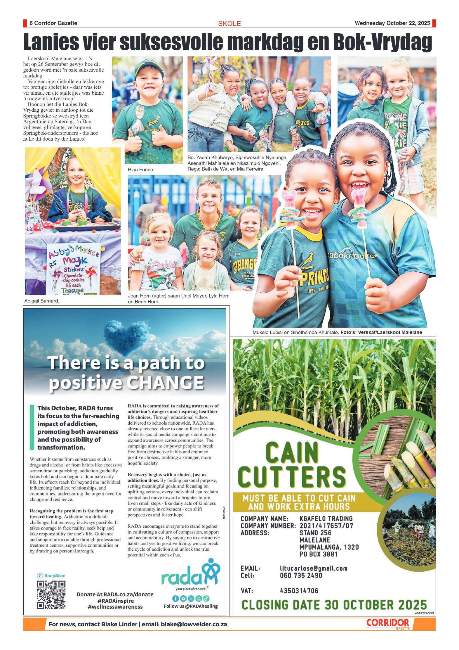 Corridor Gazette 22 October 2025 page 6