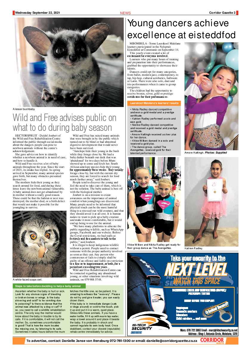 Corridor Gazette 22 September 2021 page 3