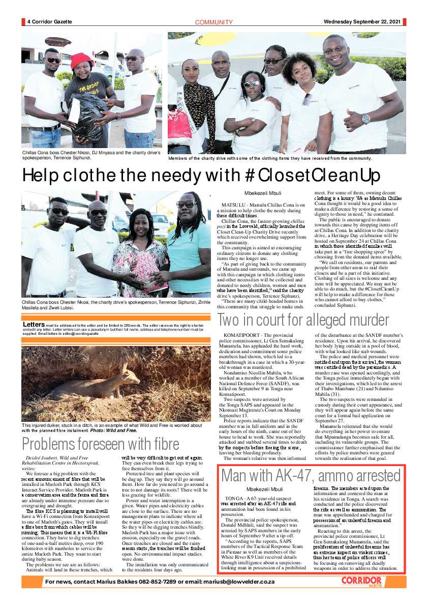 Corridor Gazette 22 September 2021 page 4