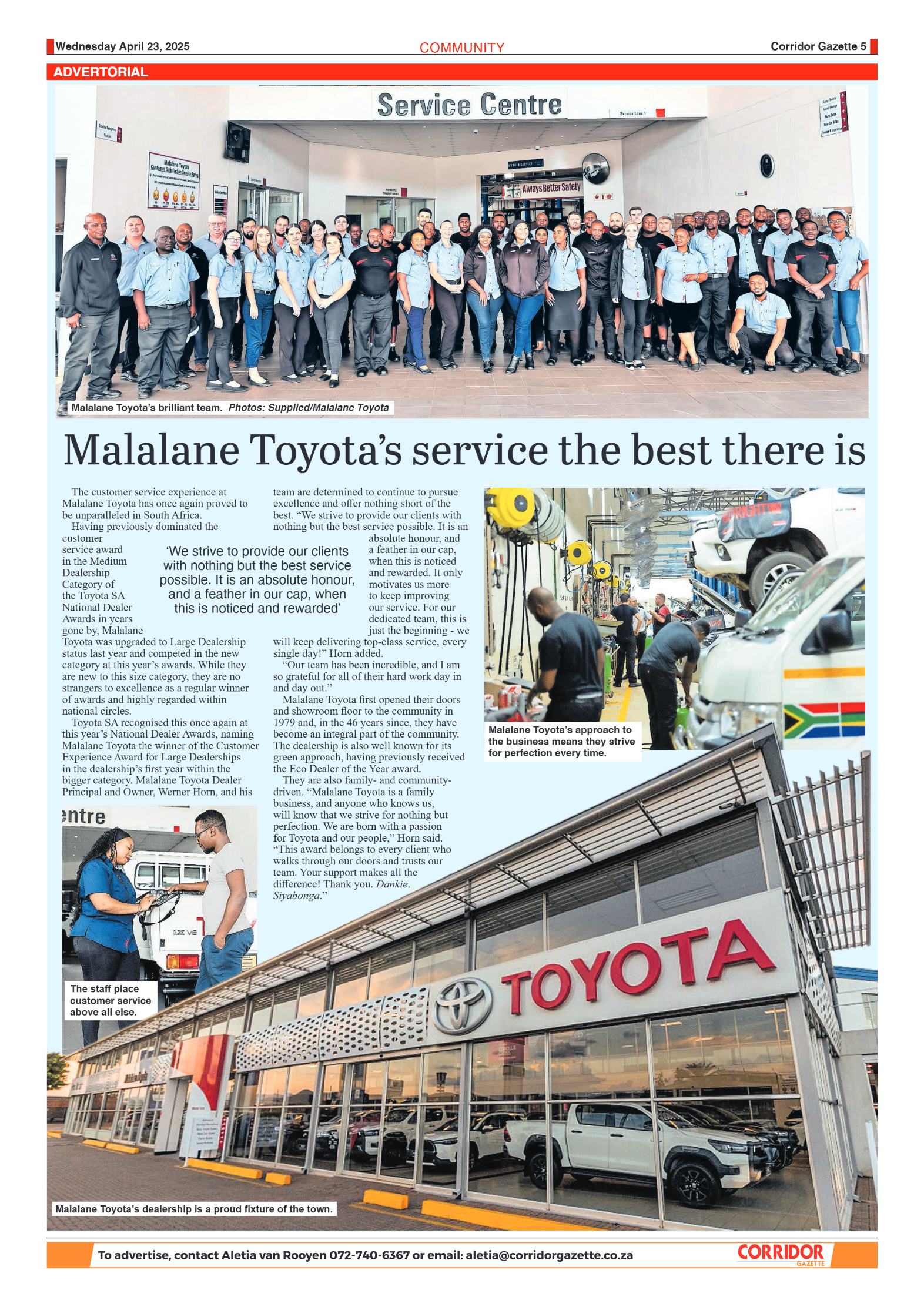 Corridor Gazette 23 April 2025 page 5