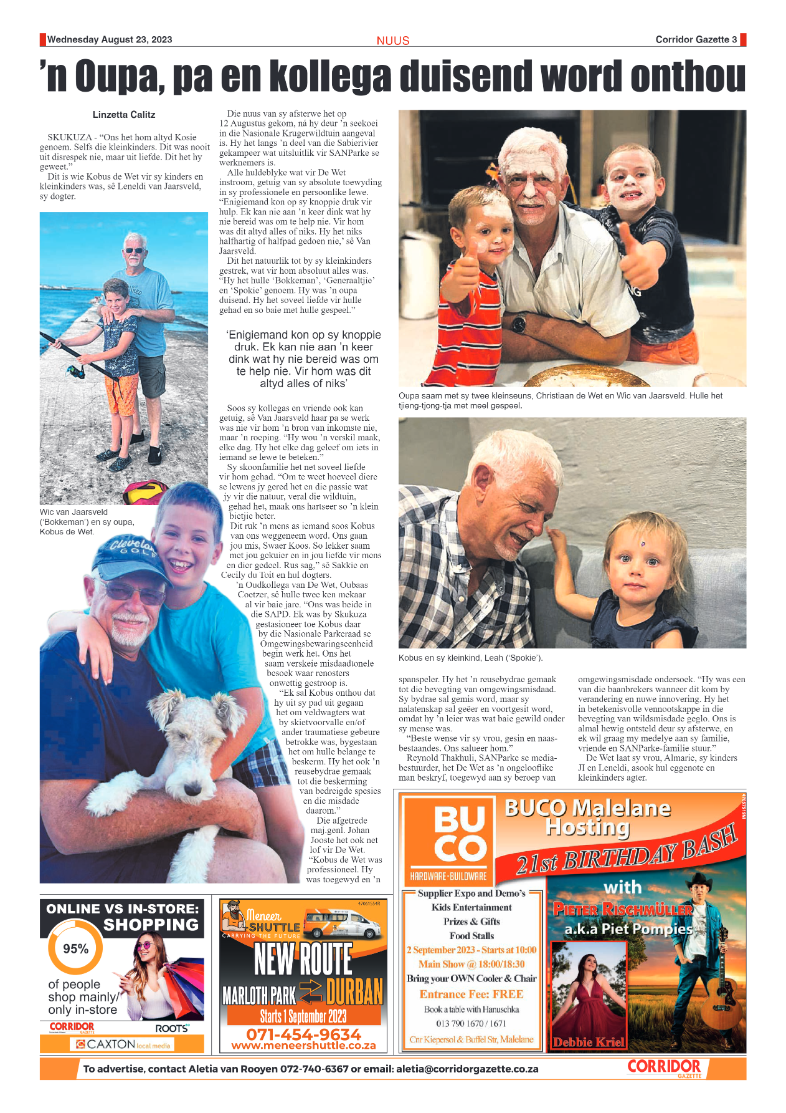 Corridor Gazette 23 August 2023 page 3