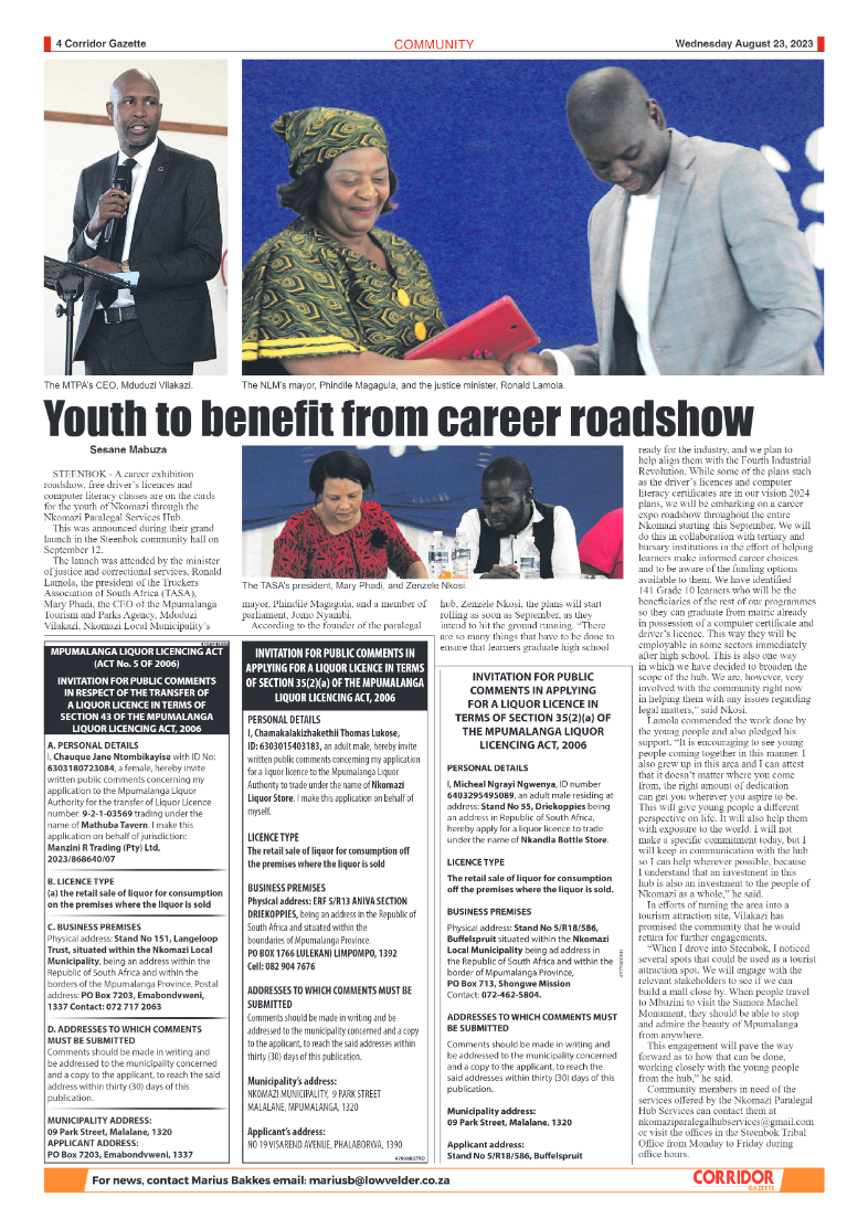 Corridor Gazette 23 August 2023 page 4