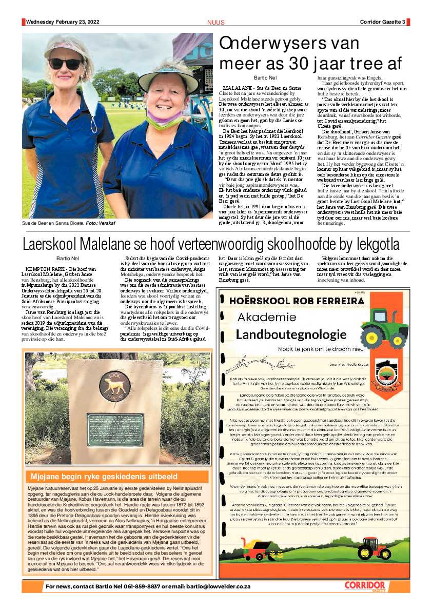 Corridor Gazette 23 February 2022 page 3