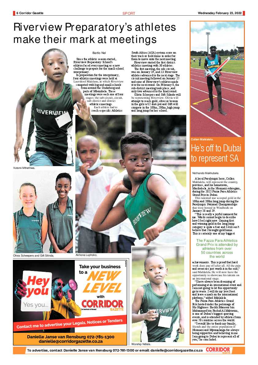 Corridor Gazette 23 February 2022 page 6