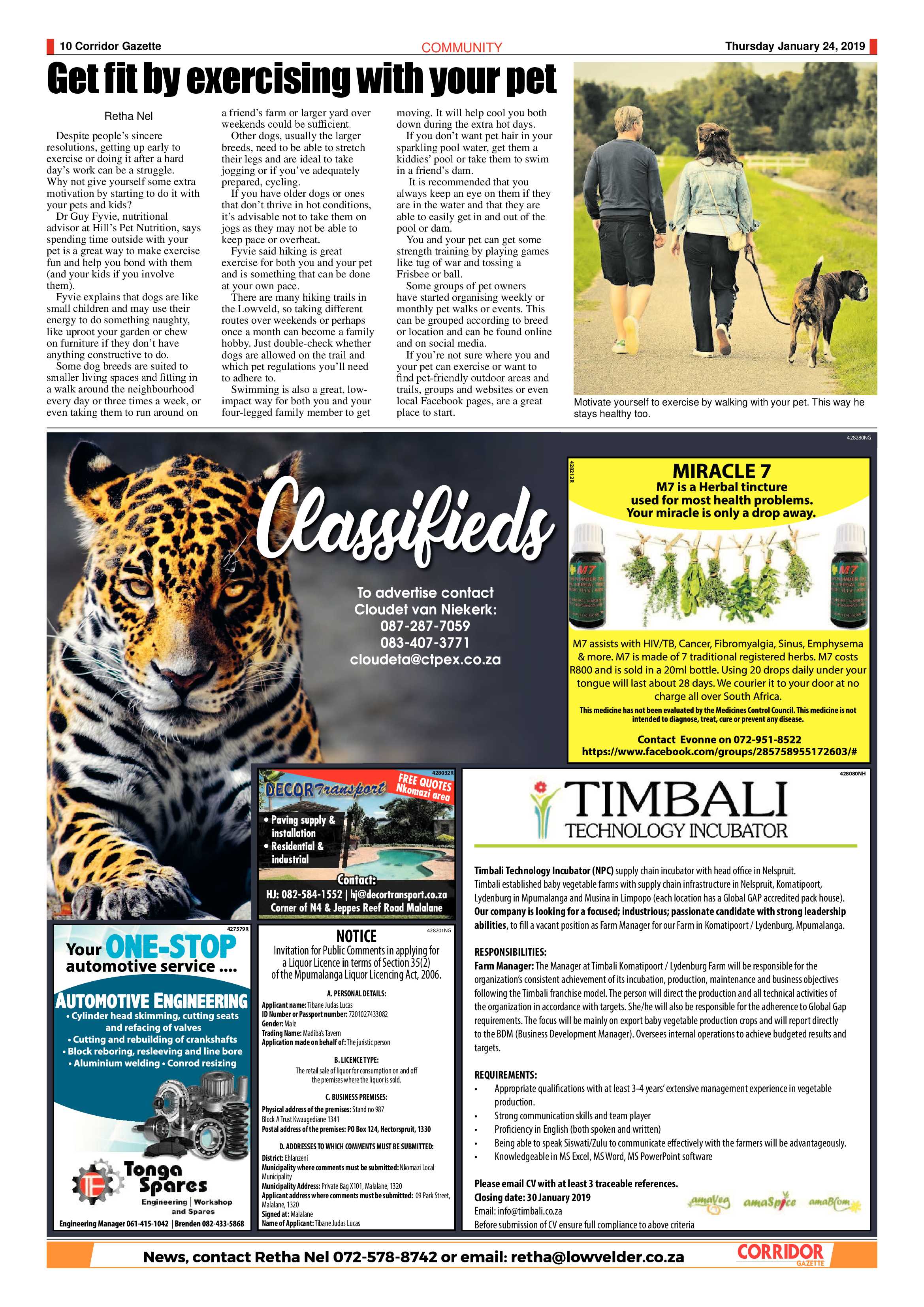 Corridor Gazette 23 January 2019 page 10