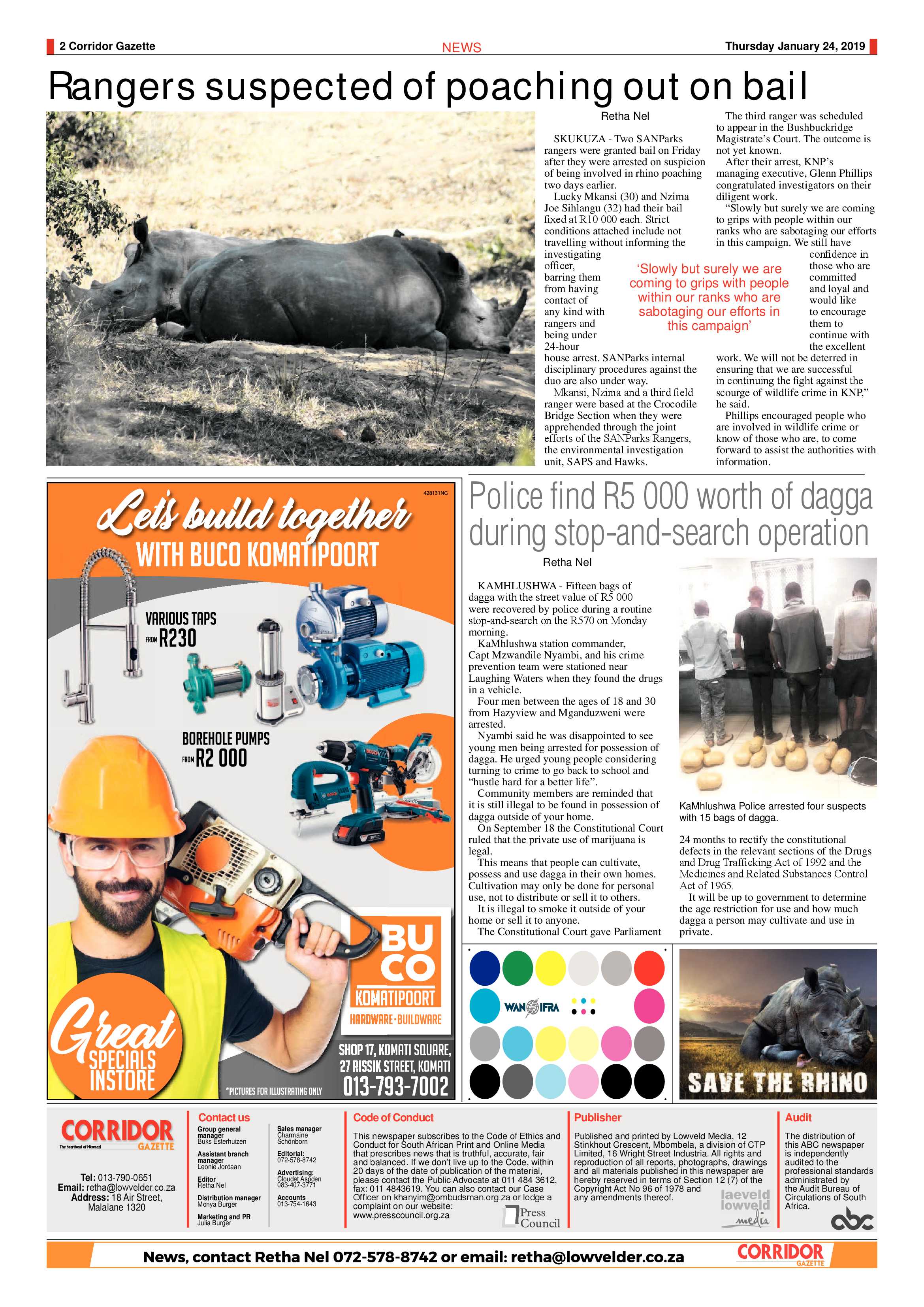 Corridor Gazette 23 January 2019 page 2