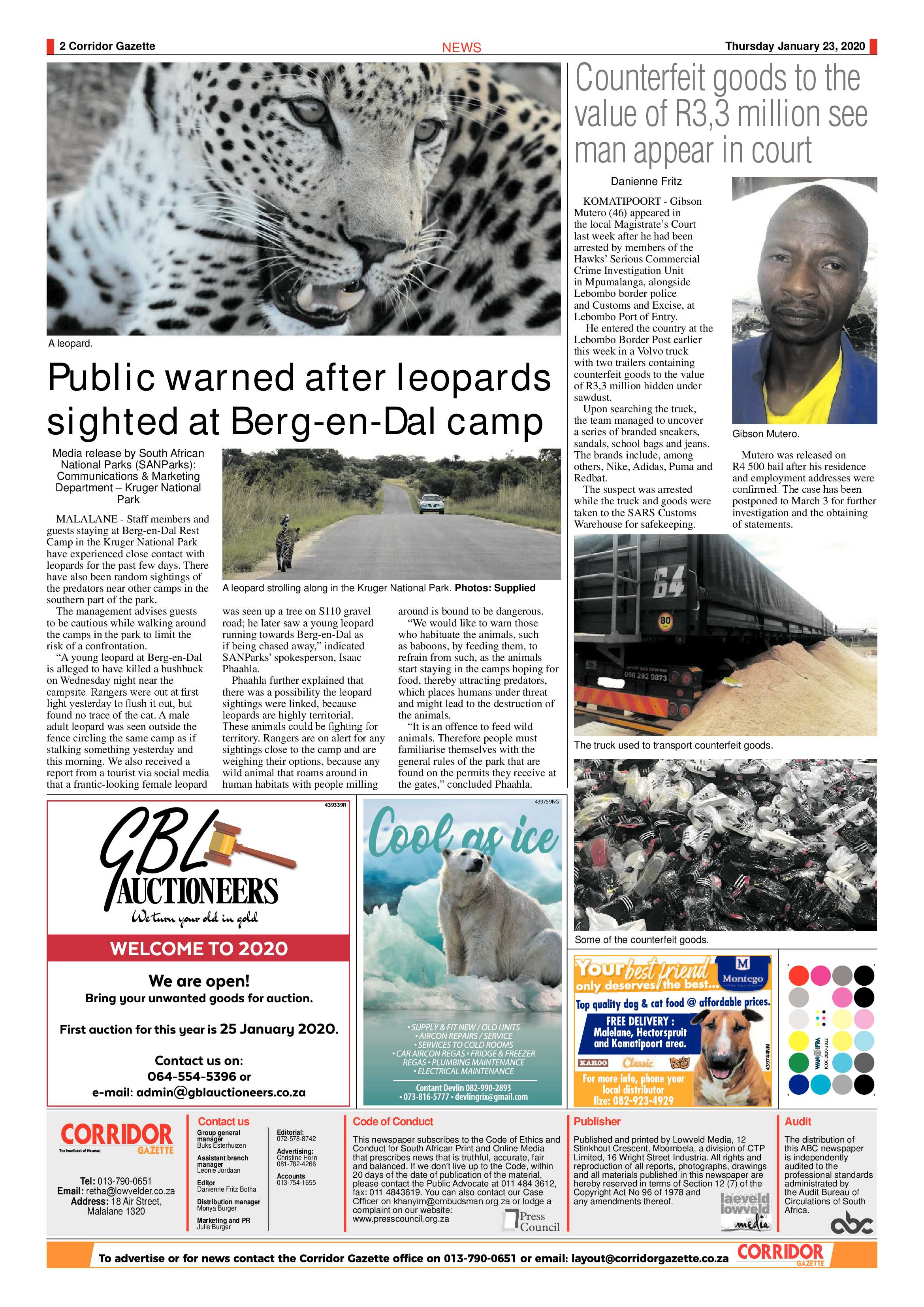 Corridor Gazette 23 January 2020 page 2