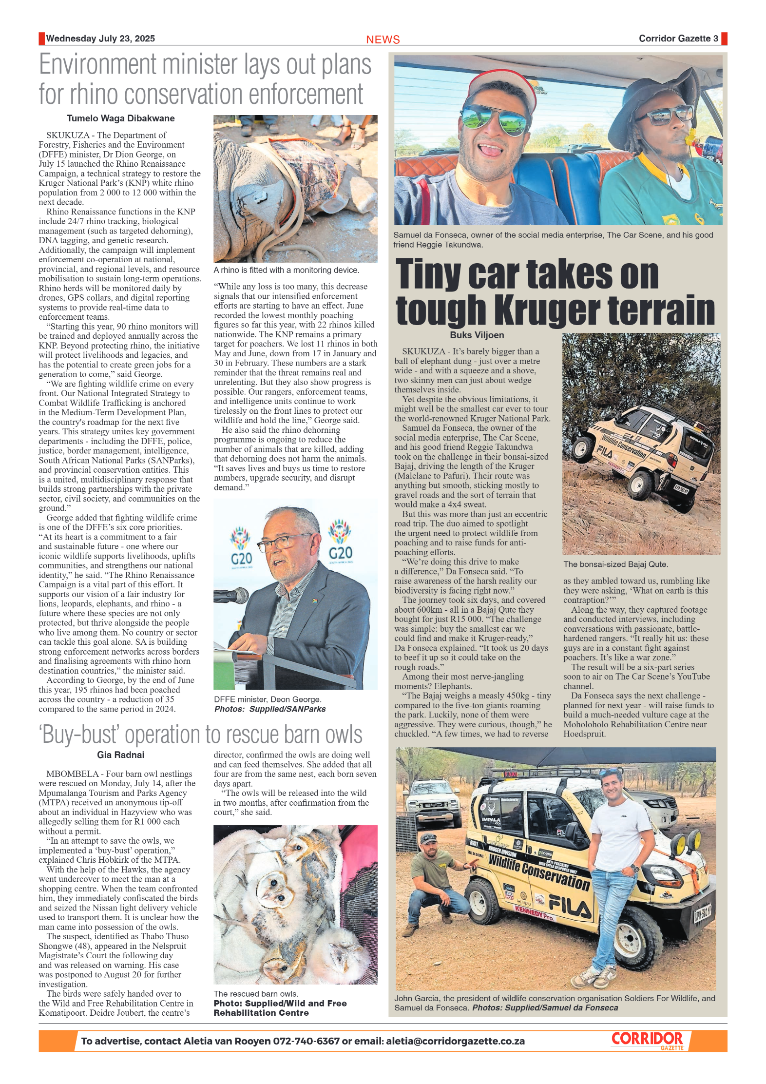 Corridor Gazette 24 July 2025 page 3