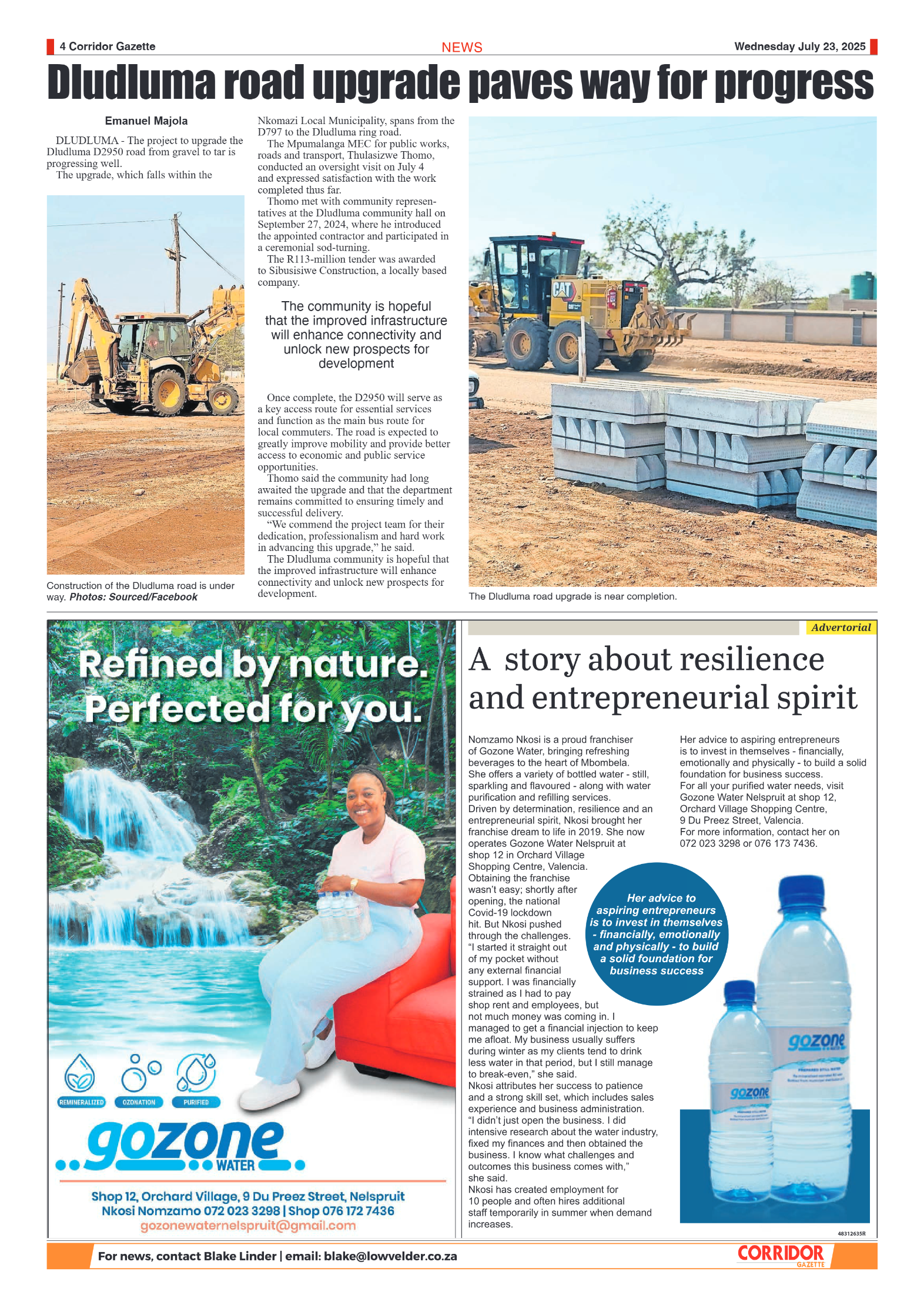 Corridor Gazette 24 July 2025 page 4