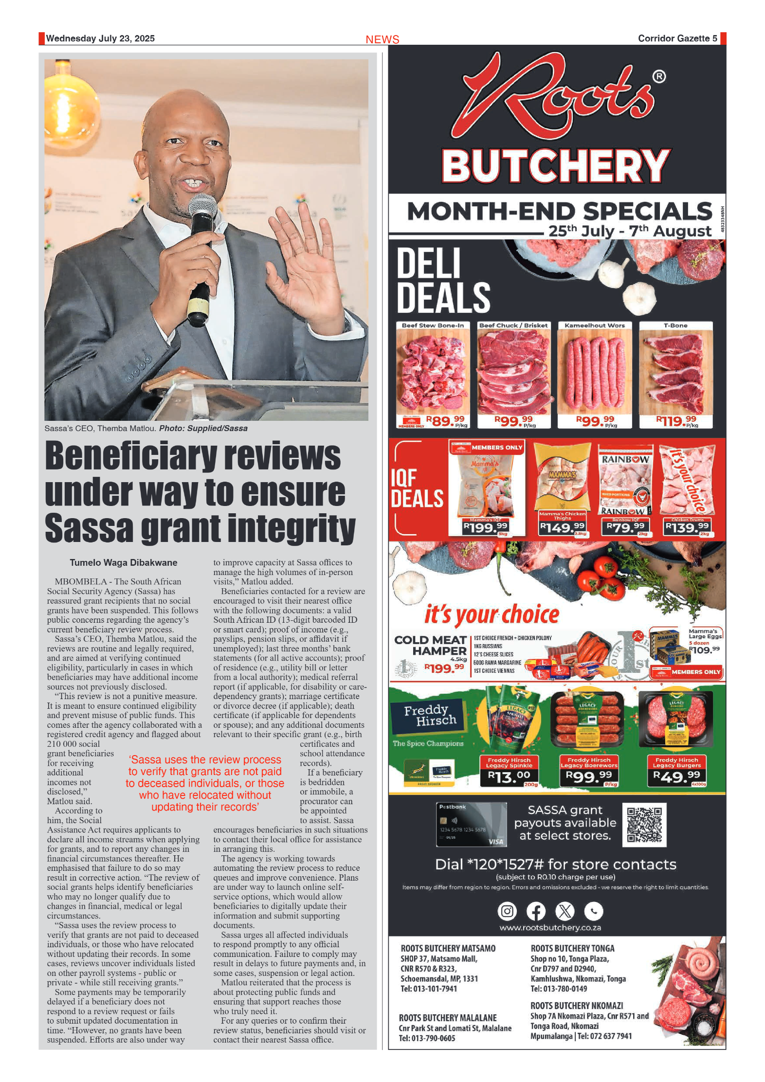 Corridor Gazette 24 July 2025 page 5