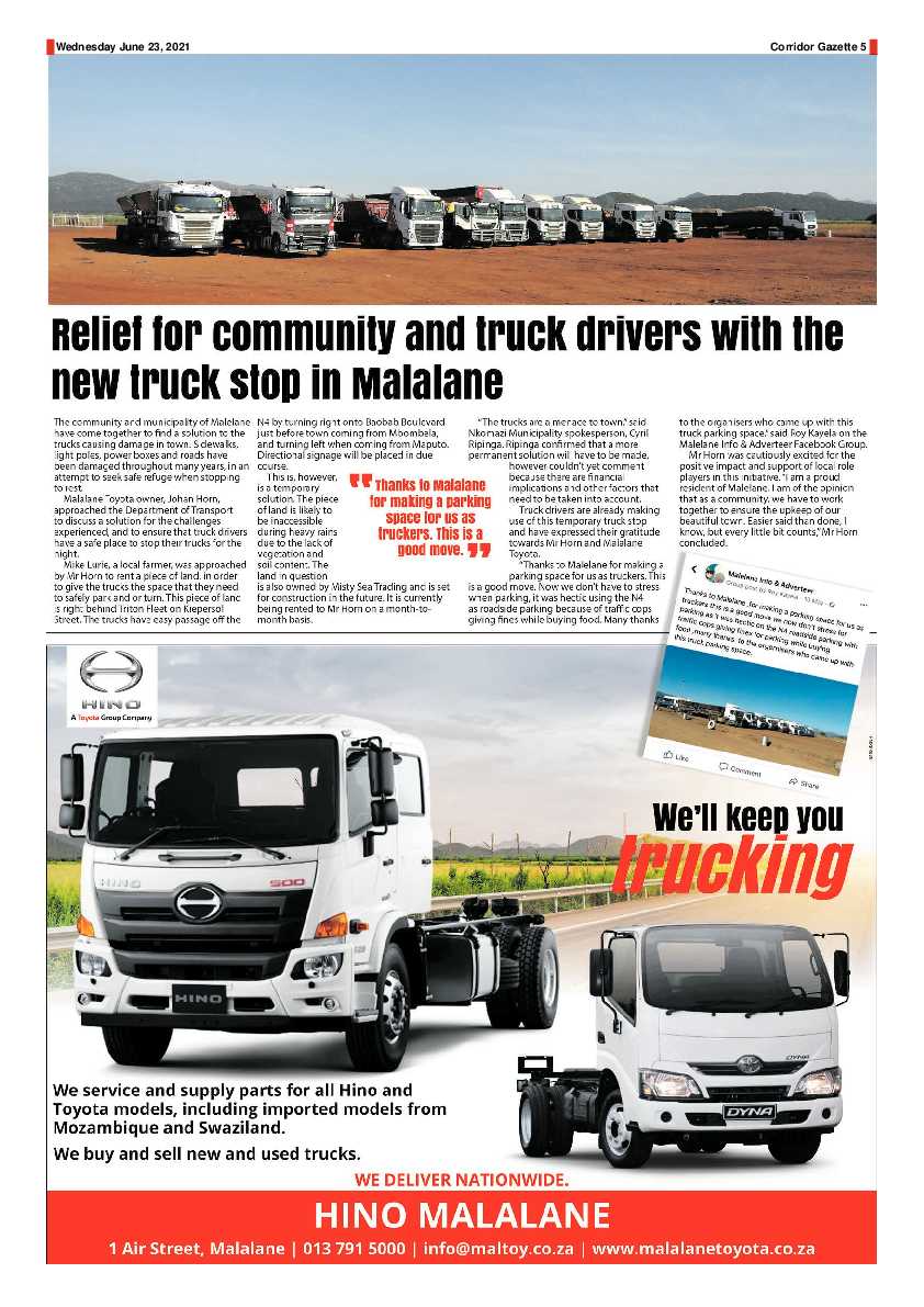 Corridor Gazette 23 June 2021 page 5