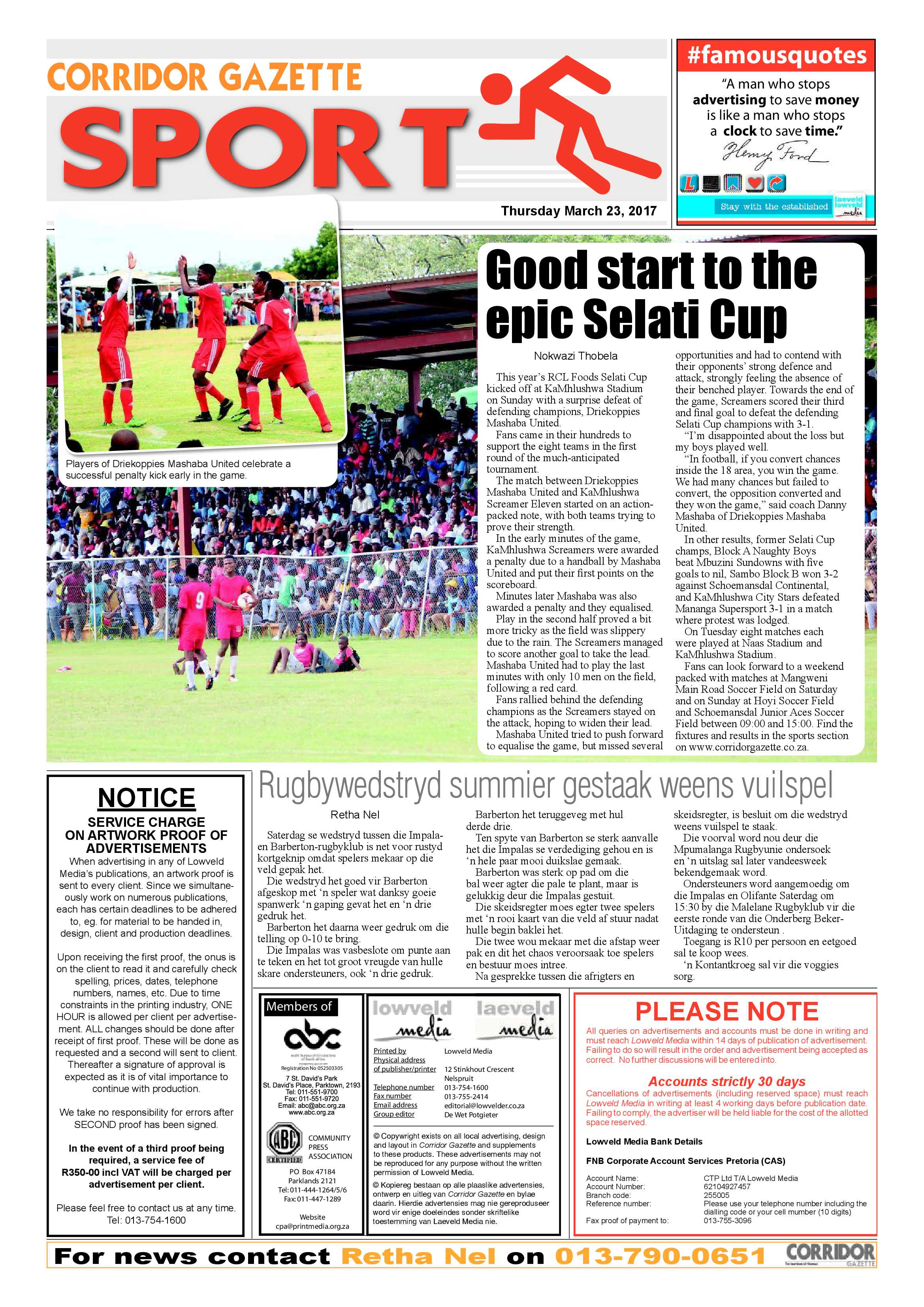 Corridor Gazette 23 March page 8