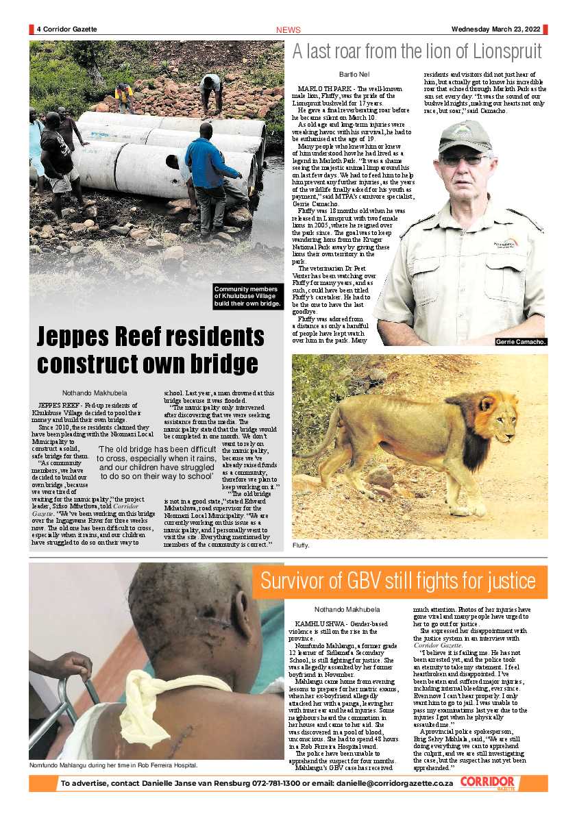 Corridor Gazette 23 March 2022 page 4