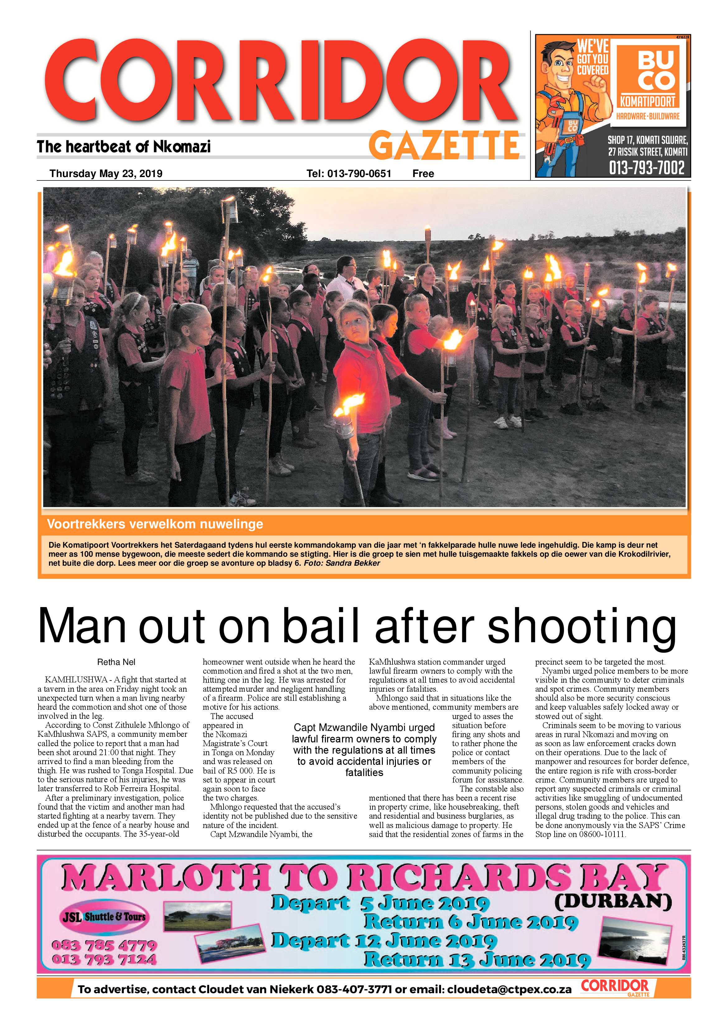 Corridor Gazette 23 May 2019 page 1