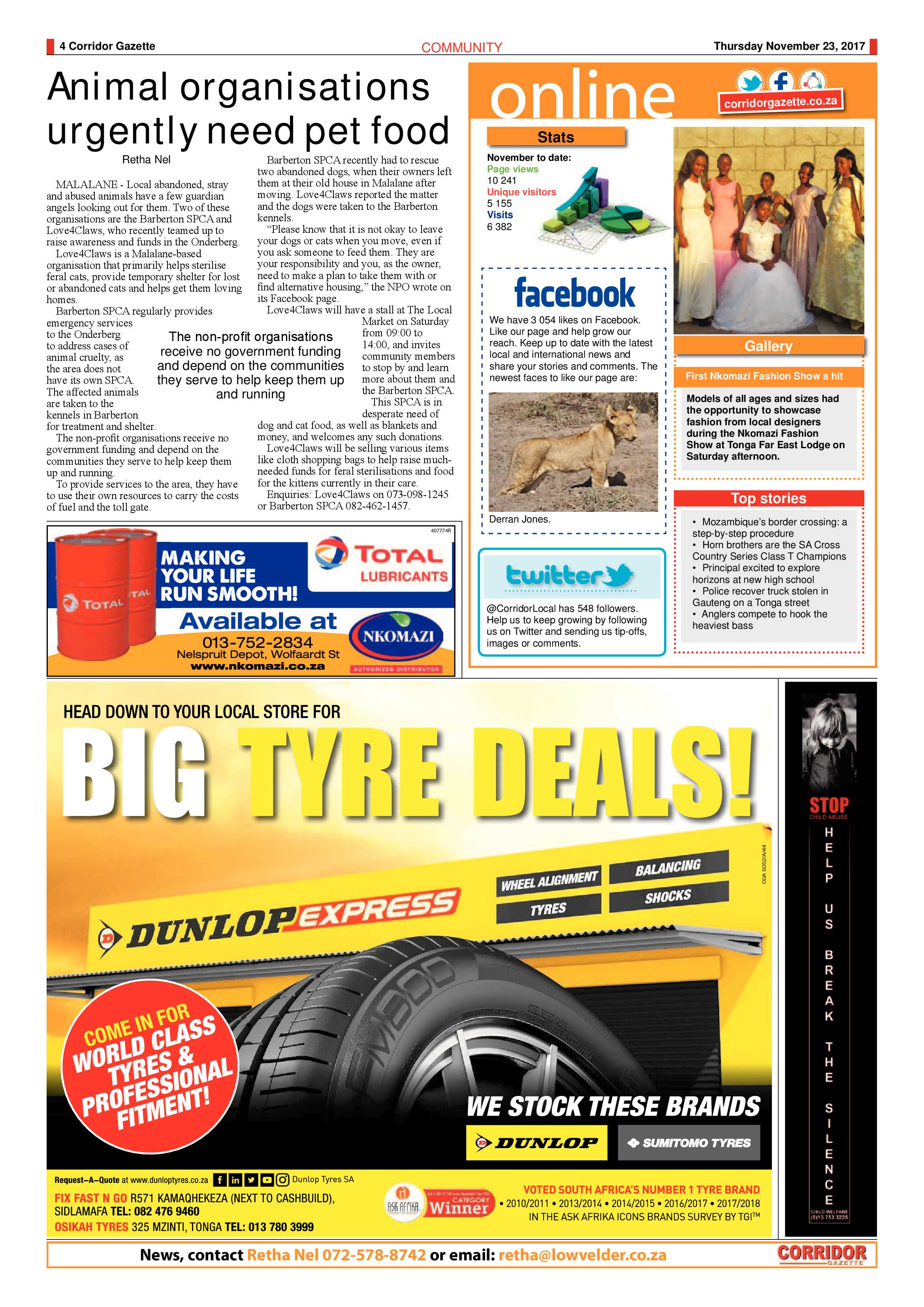 Corridor Gazette 23 November 2017 page 4