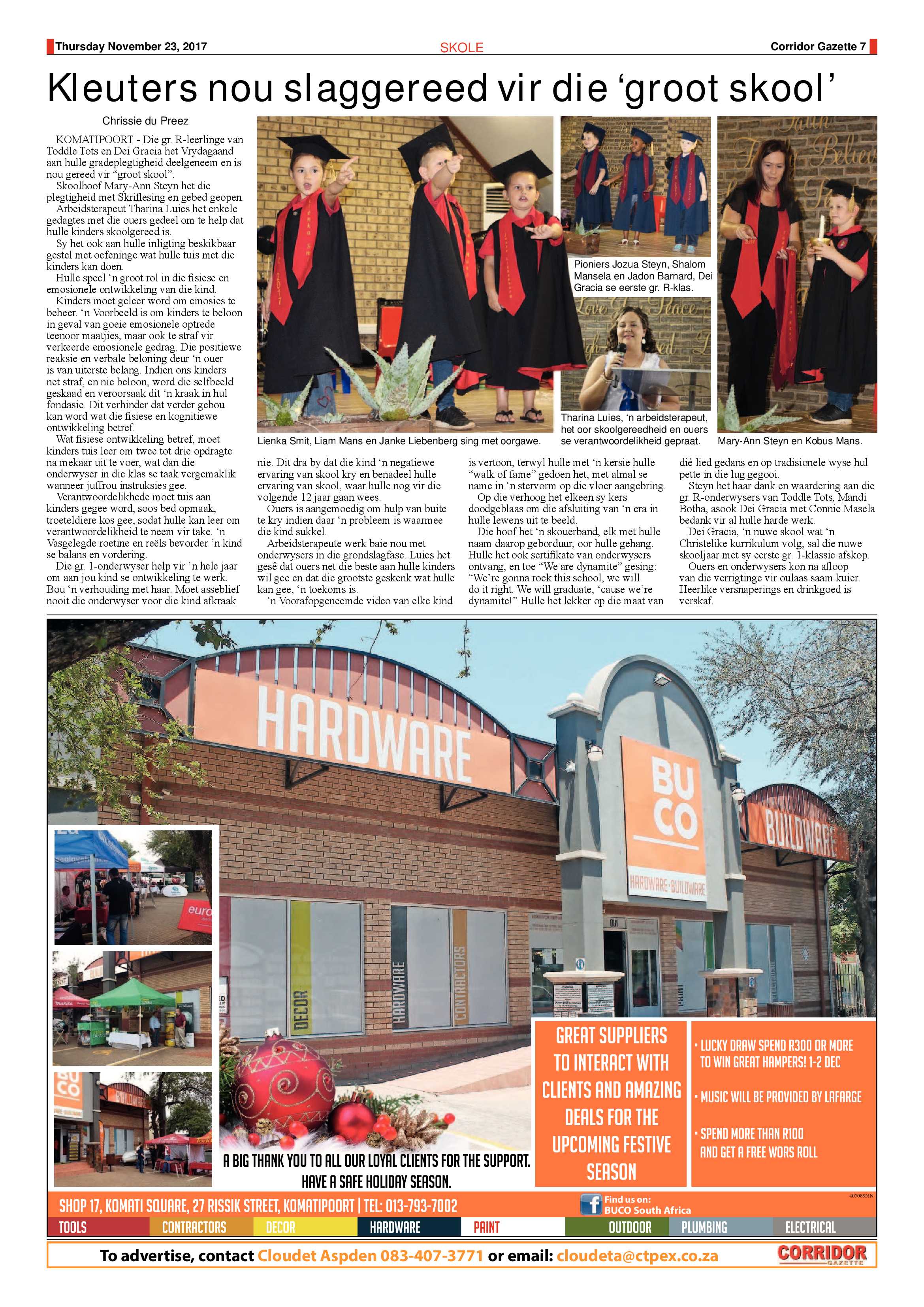 Corridor Gazette 23 November 2017 page 7