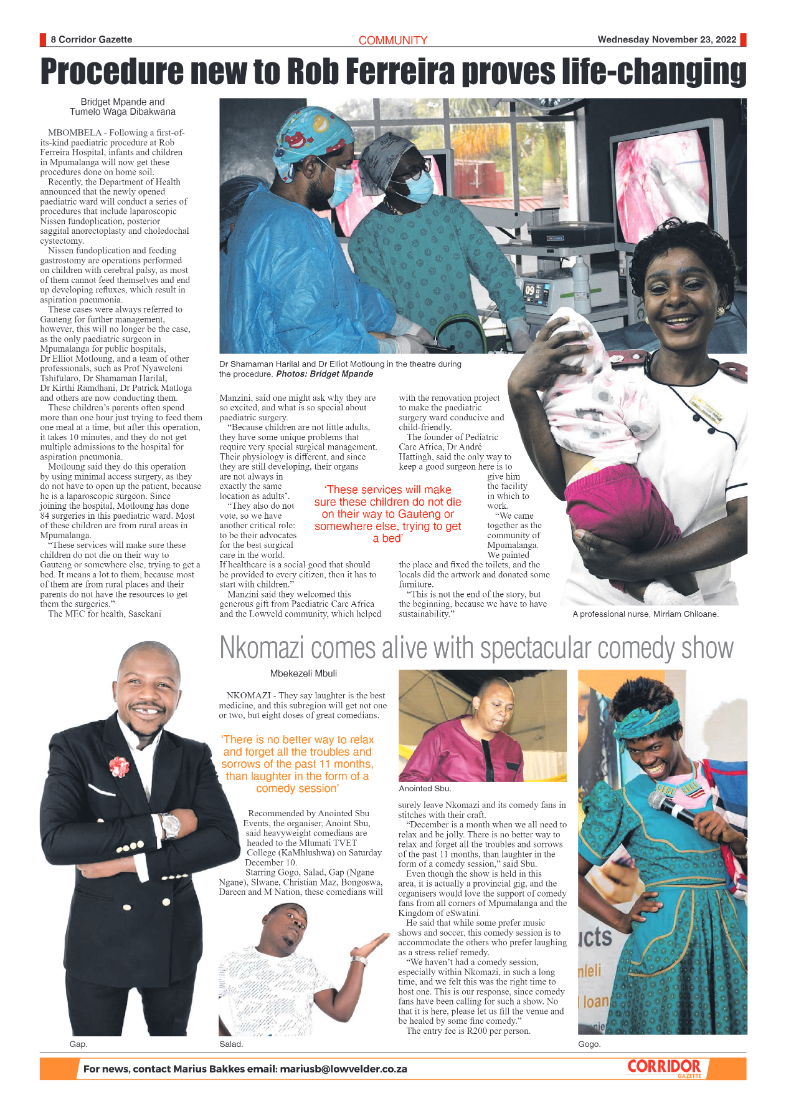 Corridor Gazette 23 November 2022 page 8