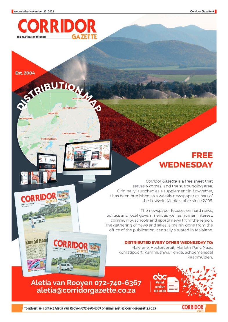 Corridor Gazette 23 November 2022 page 9