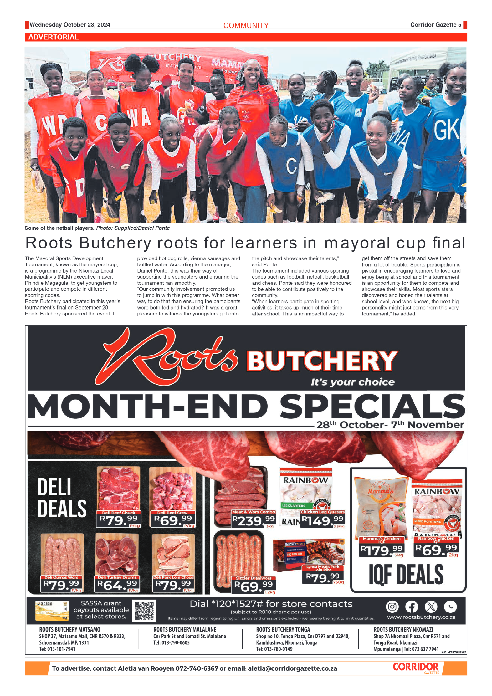 Corridor Gazette 23 October 2024 page 5