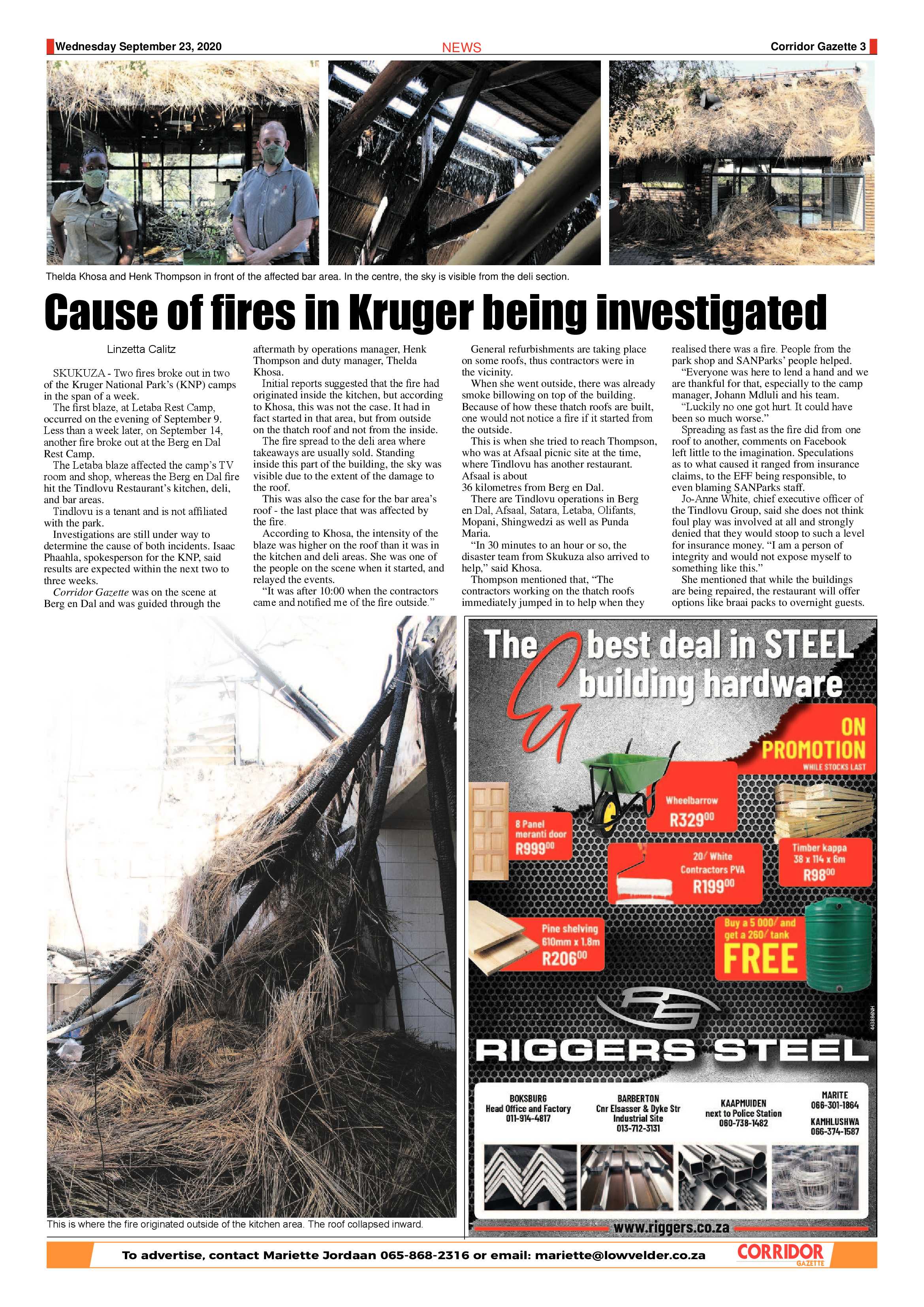 Corridor Gazette 23 September 2020 page 3