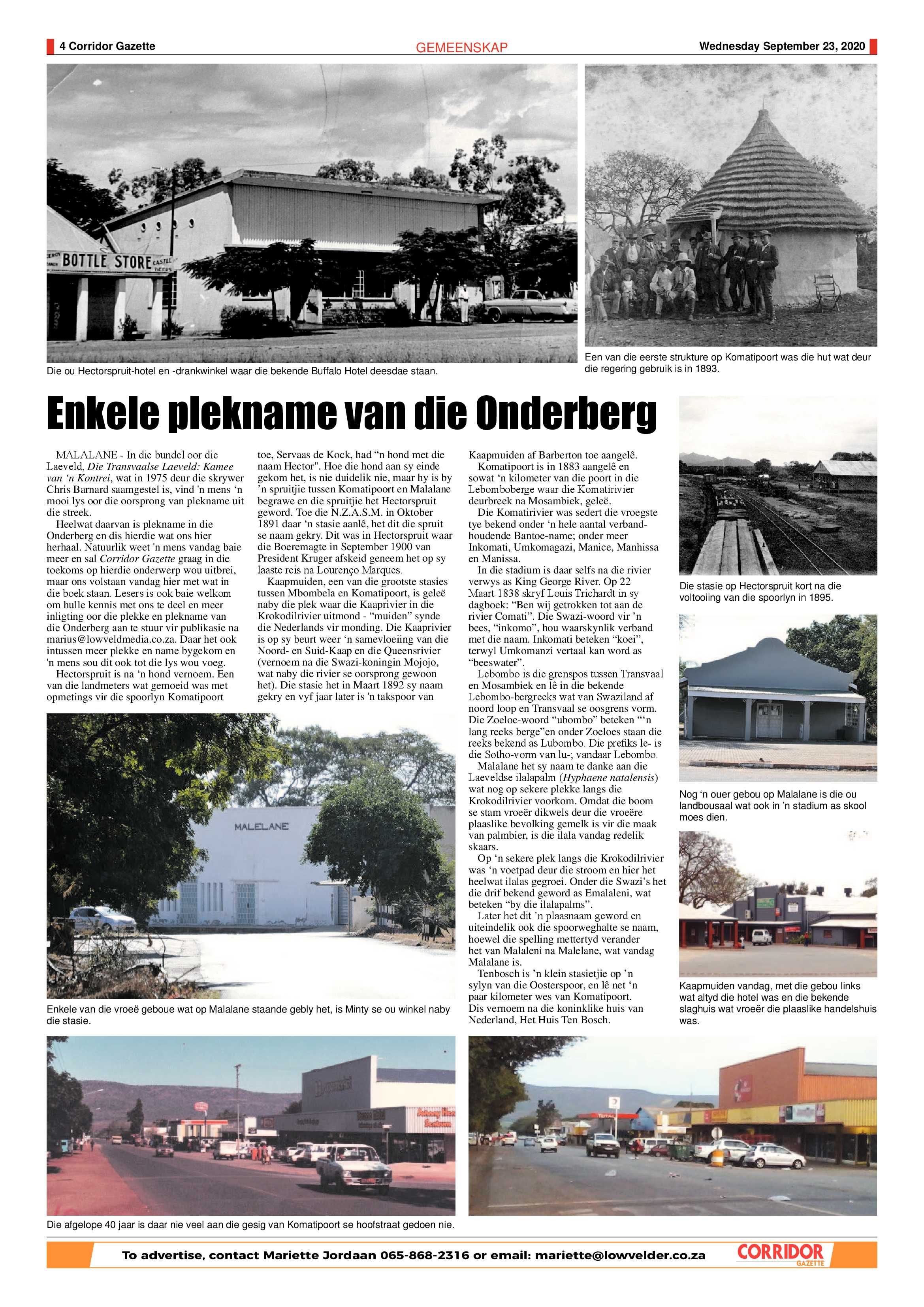 Corridor Gazette 23 September 2020 page 4