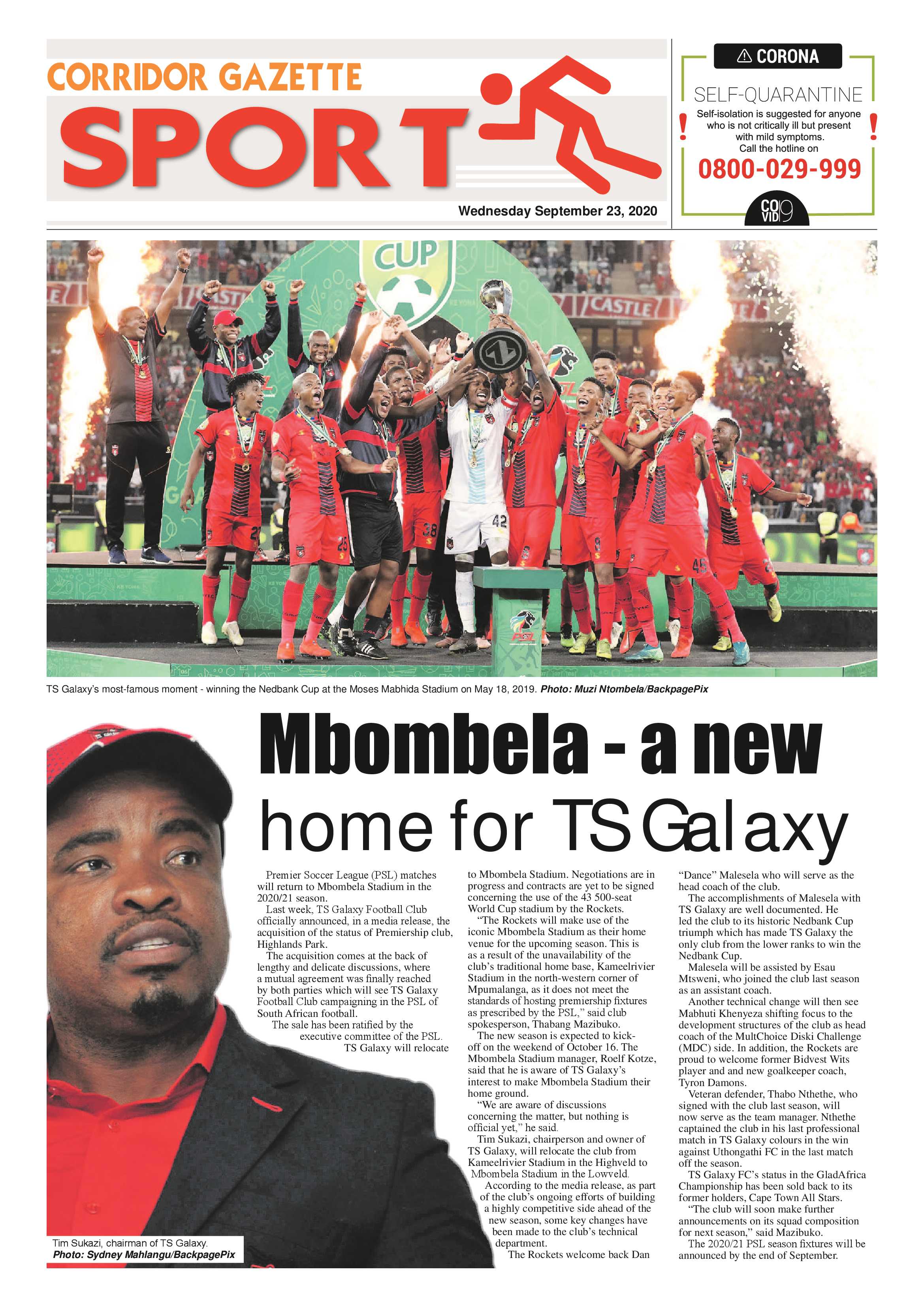 Corridor Gazette 23 September 2020 page 8