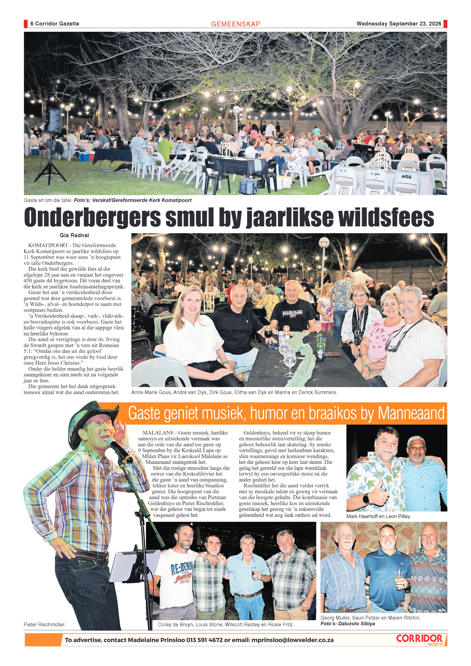 Corridor Gazette 23 September 2026 page 6
