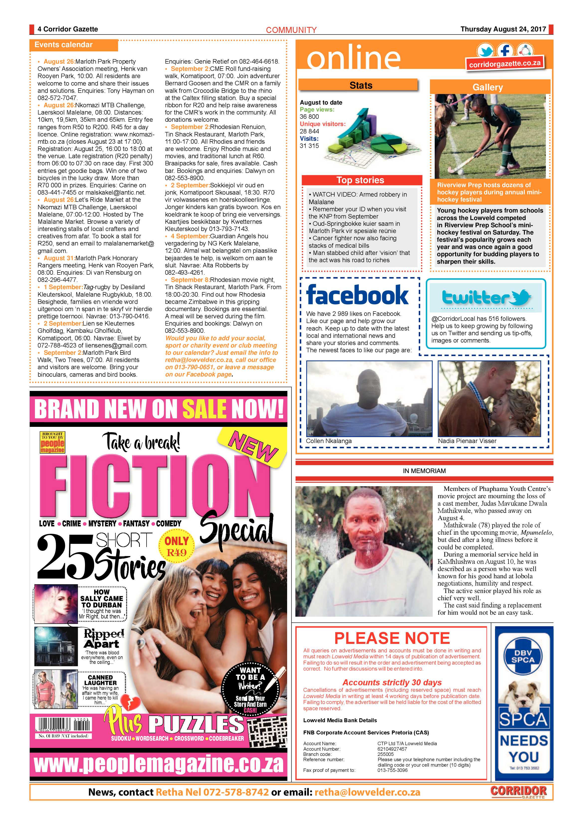 Corridor Gazette 24 August 2017 page 4