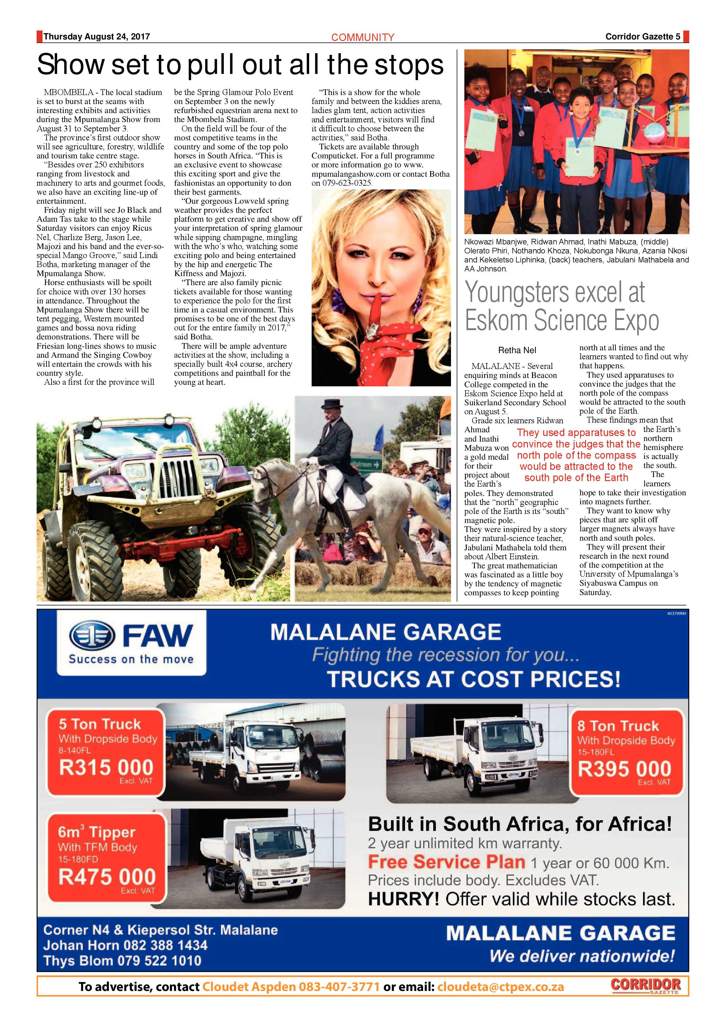 Corridor Gazette 24 August 2017 page 5
