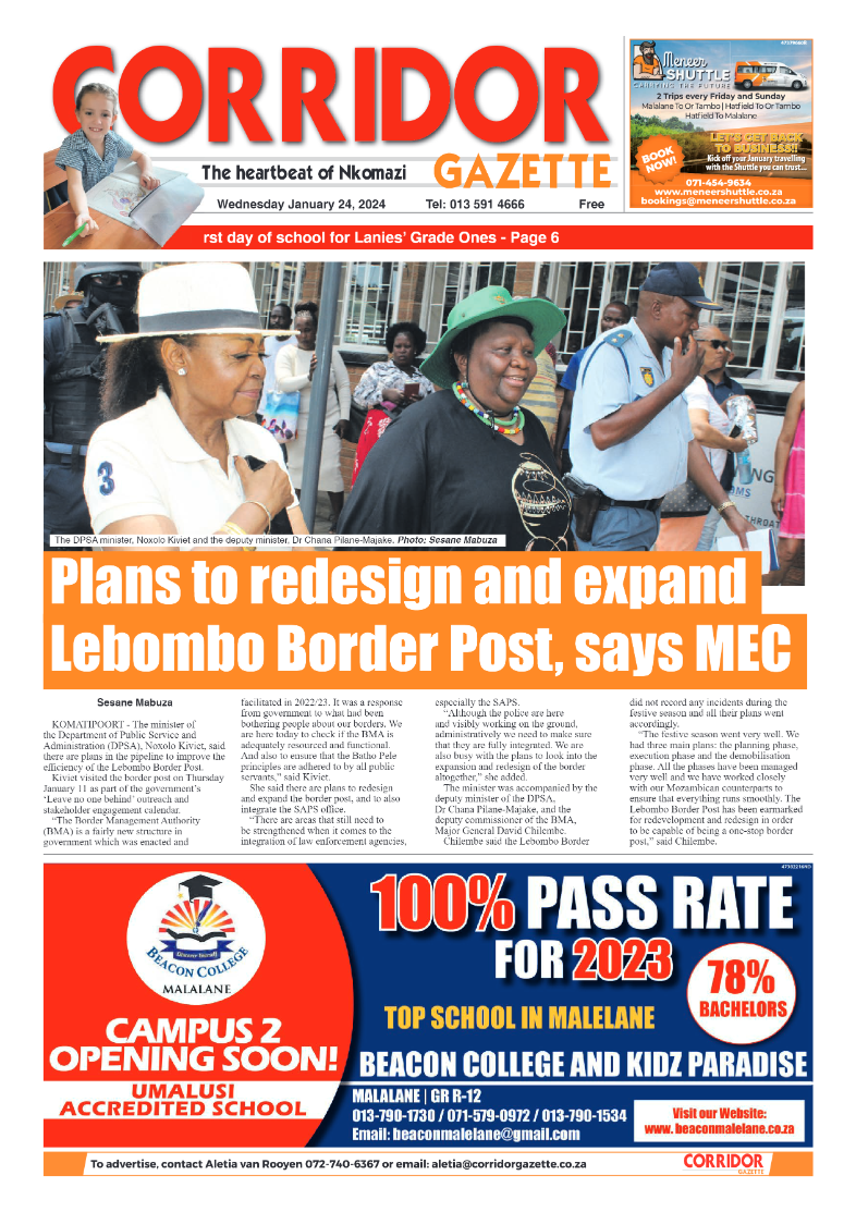 Corridor Gazette 24 January 2024 page 1