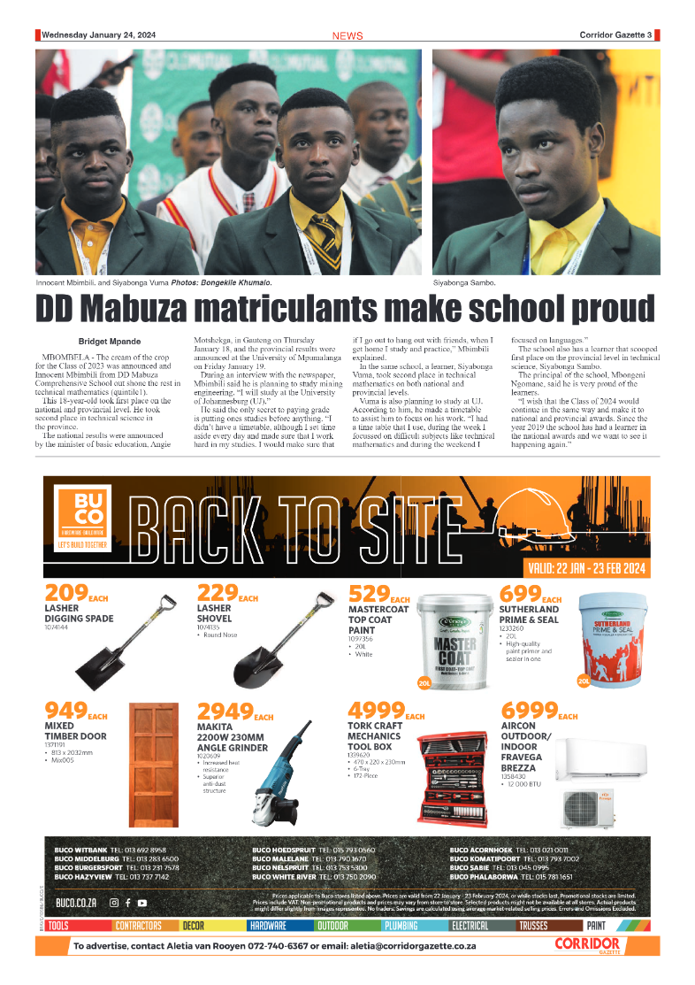 Corridor Gazette 24 January 2024 page 3