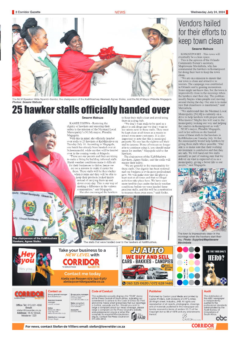Corridor Gazette 24 July 2024 page 2