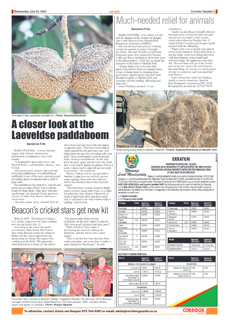 Corridor Gazette 24 July 2024 page 3