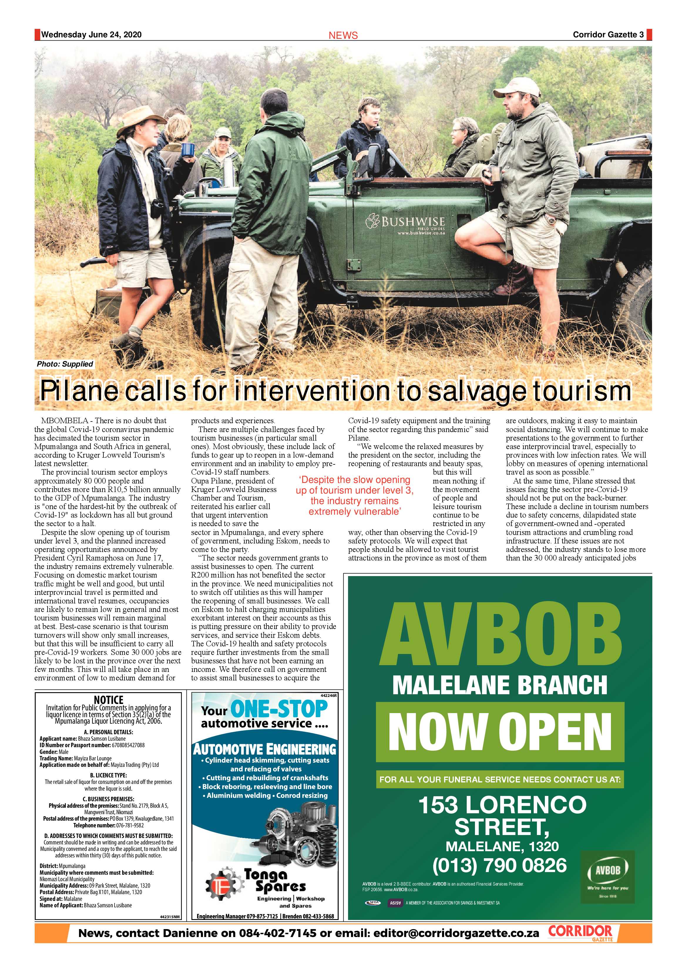 Corridor Gazette 24 June 2020 page 3