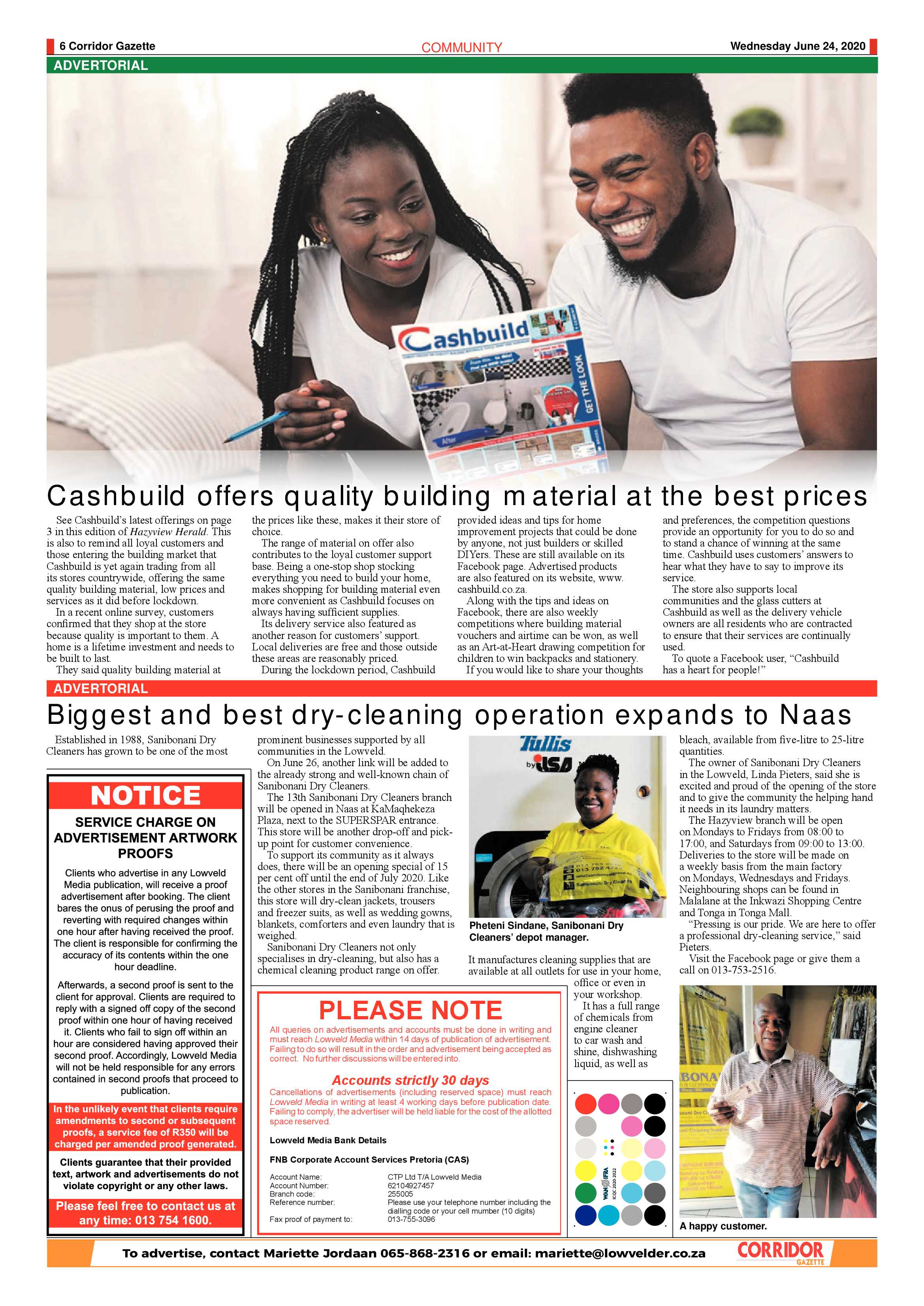 Corridor Gazette 24 June 2020 page 6