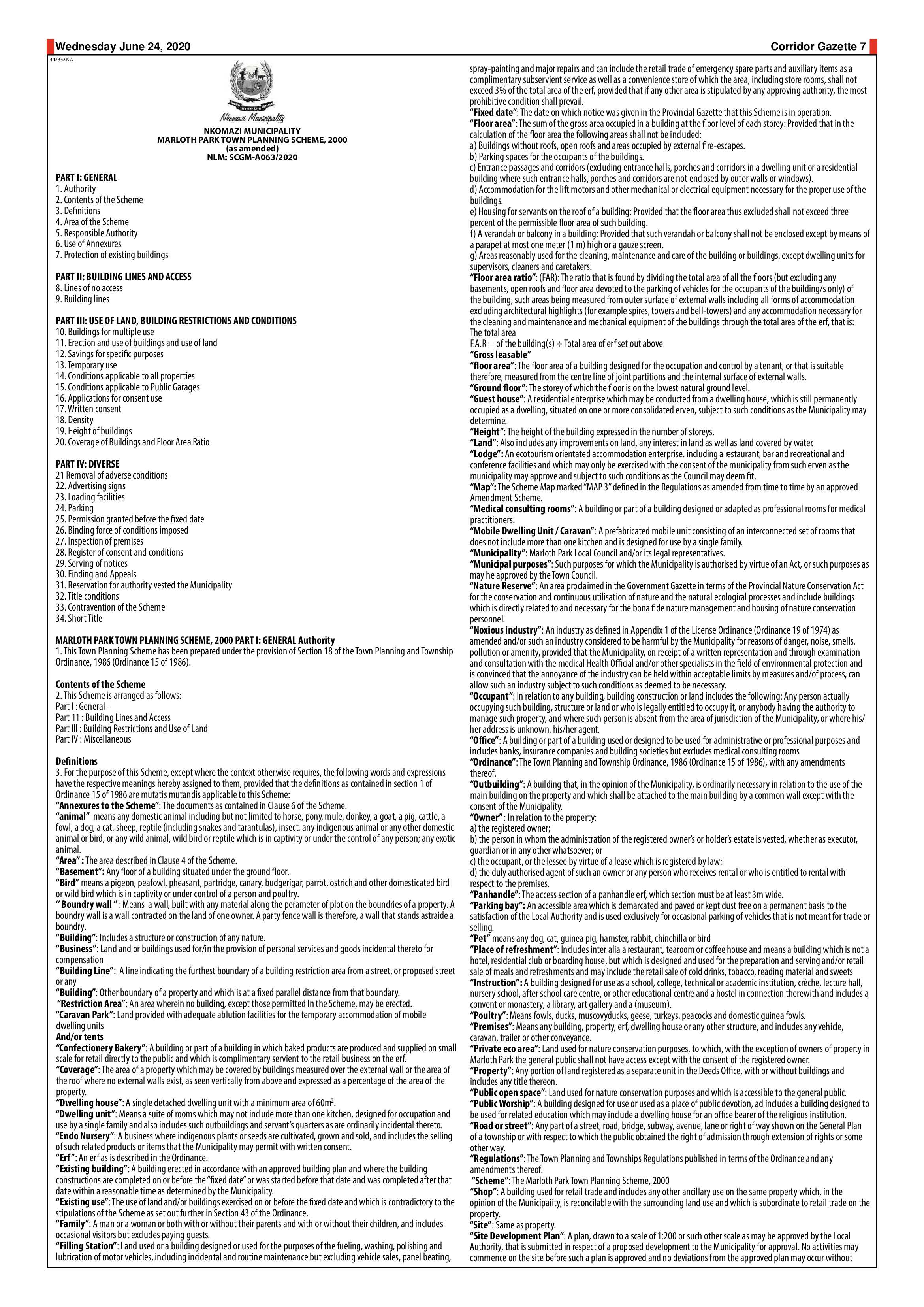 Corridor Gazette 24 June 2020 page 7