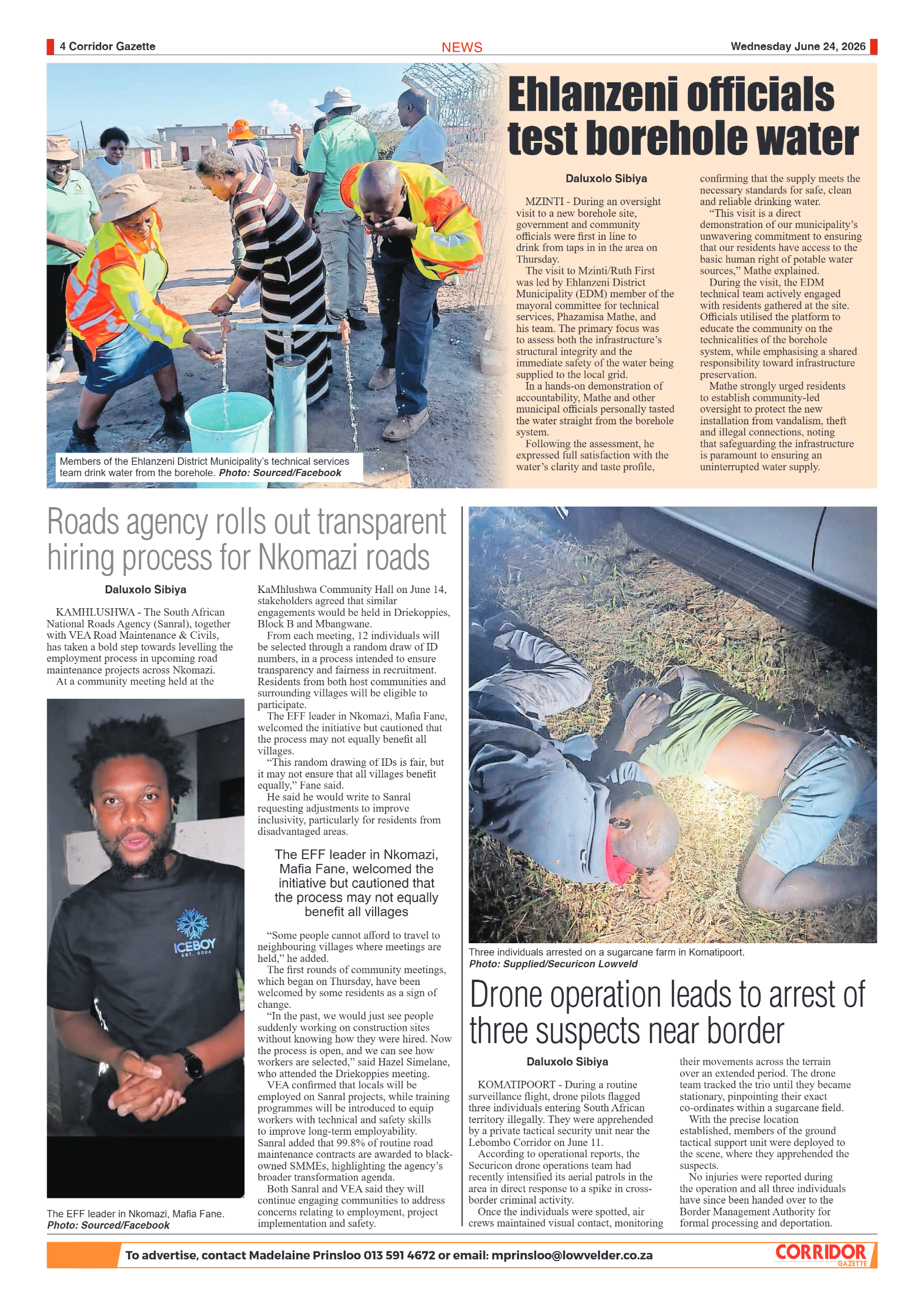 Corridor Gazette 24 June 2026 page 4